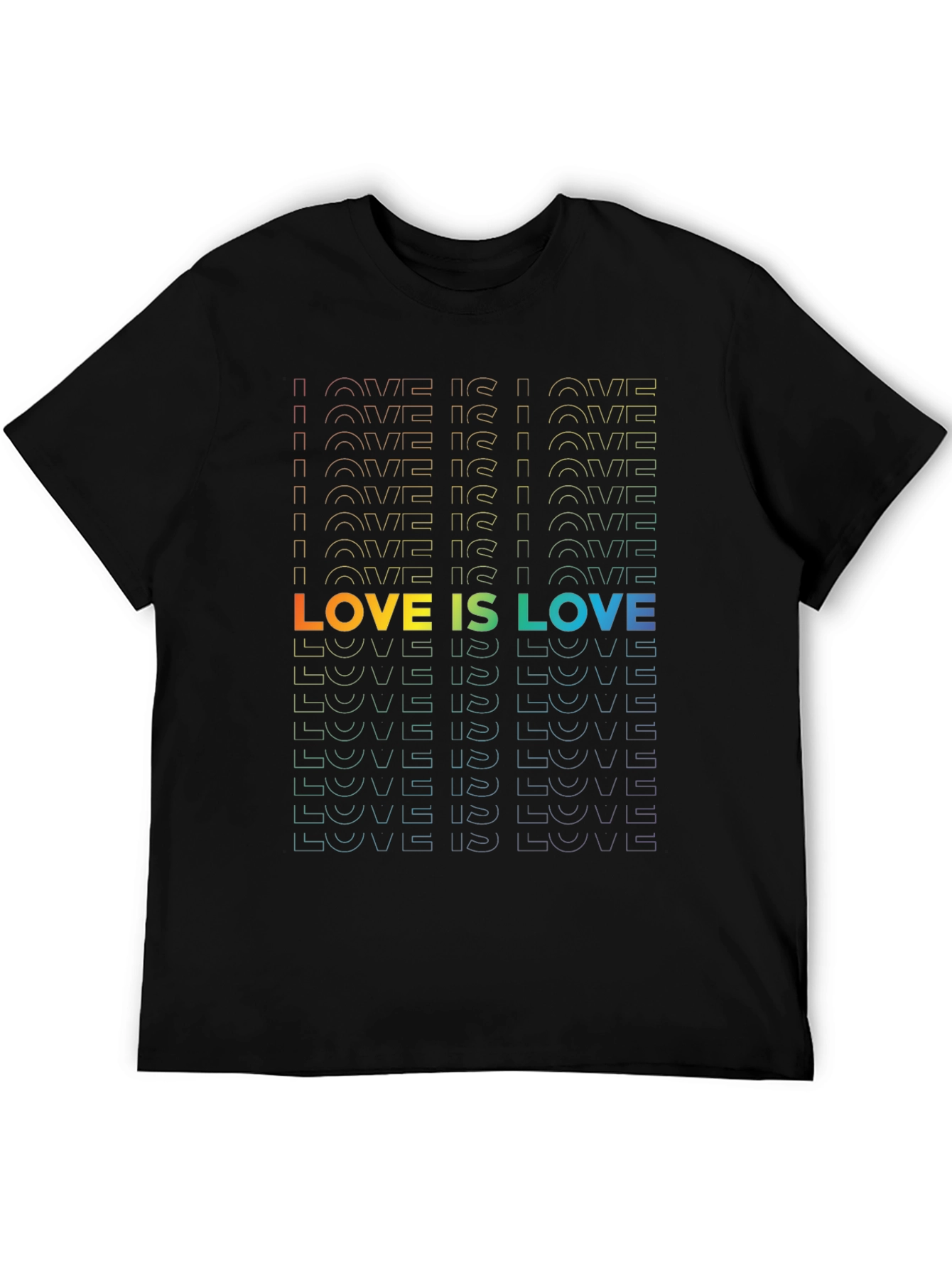 Love Is Love Rainbow Graphic T-Shirt