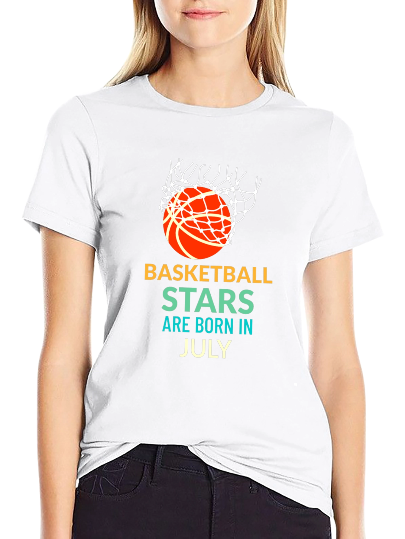 Basketball Stars Born in July Graphic T-Shirt