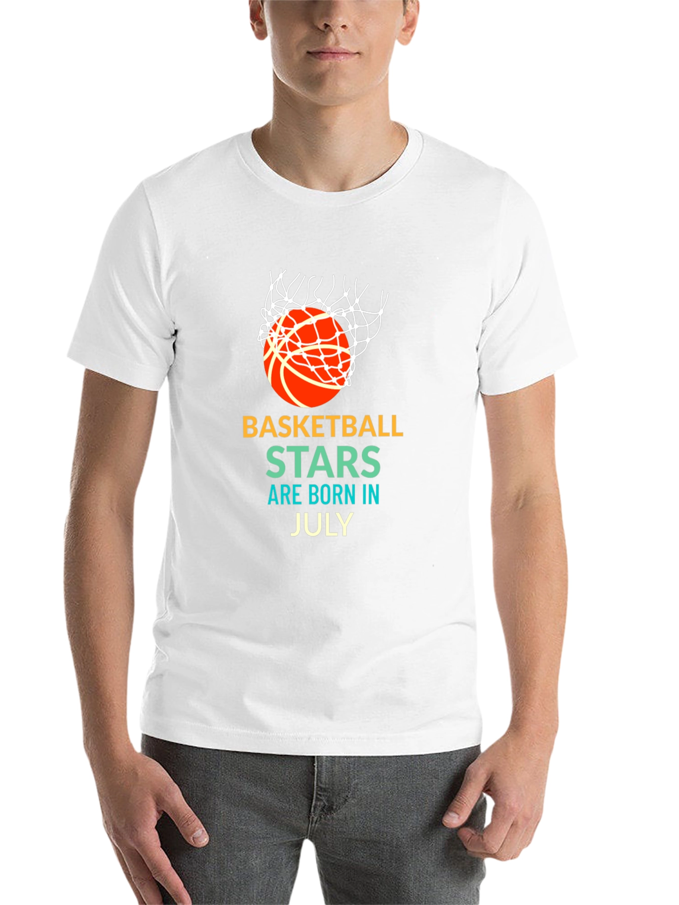 Basketball Stars Born in July Graphic T-Shirt