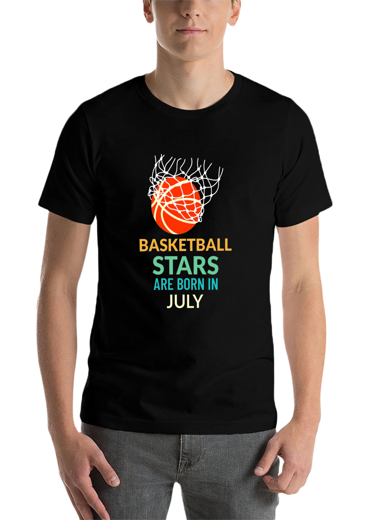 Basketball Stars Born in July Graphic T-Shirt