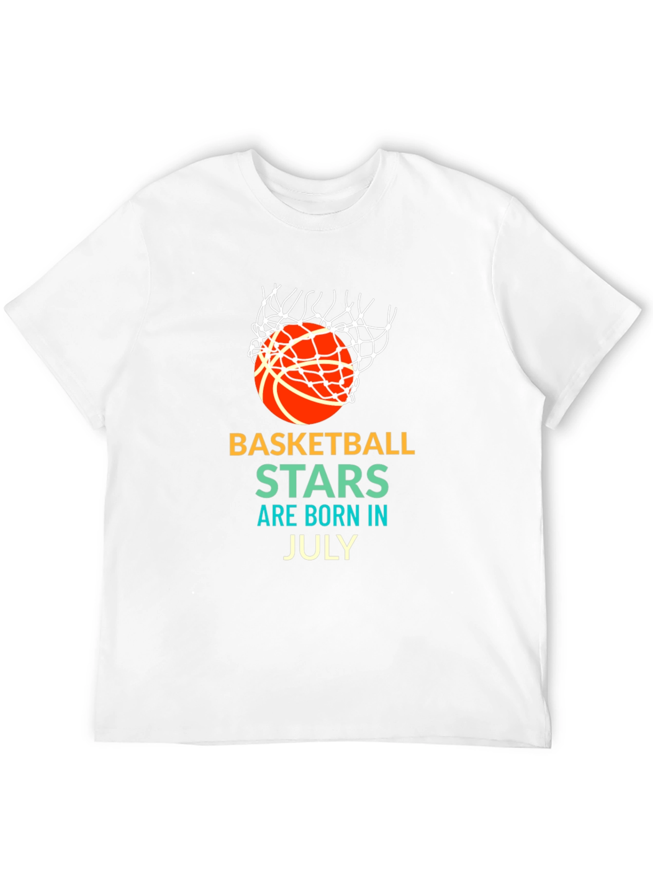 Basketball Stars Born in July Graphic T-Shirt