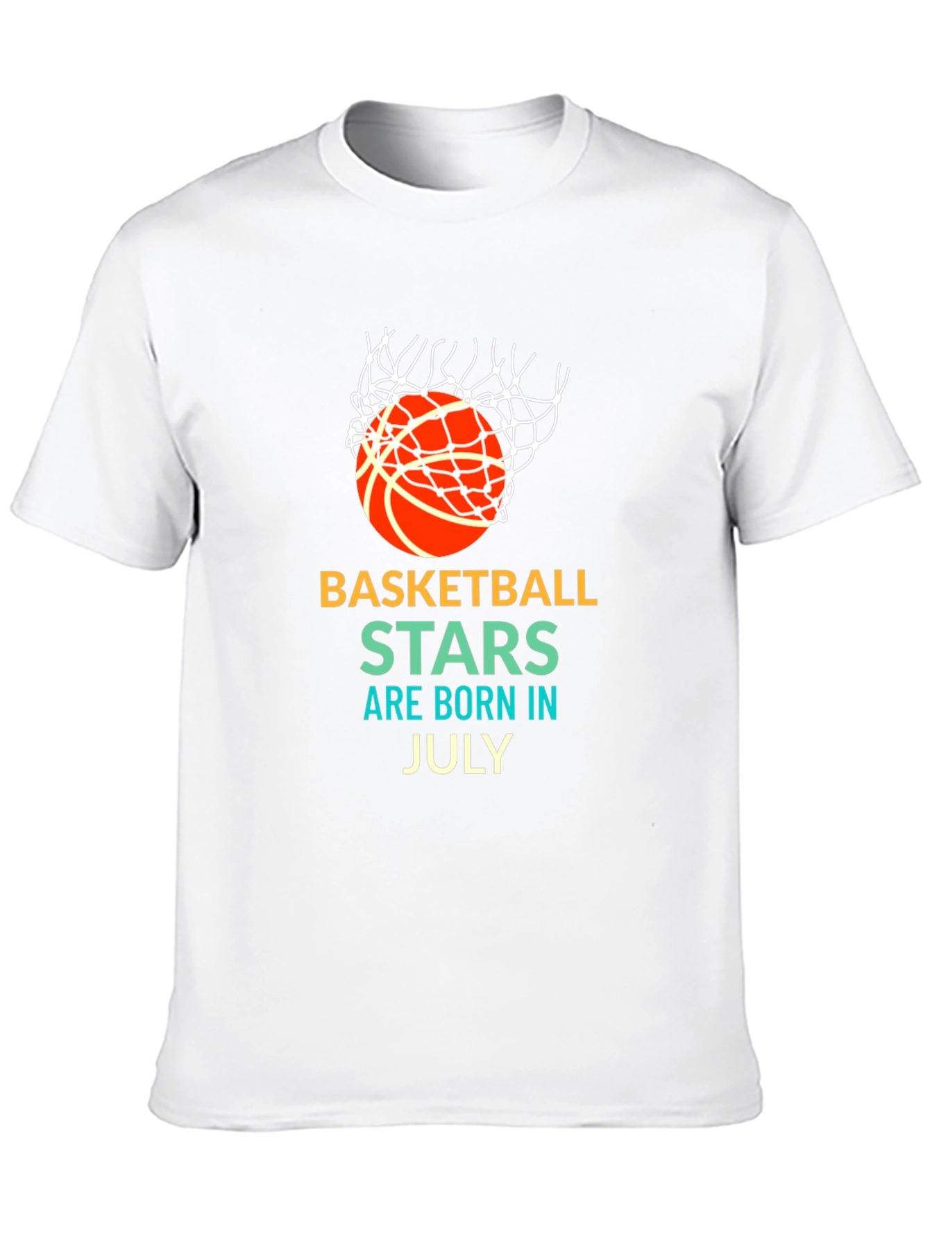 Basketball Stars Born in July Graphic T-Shirt