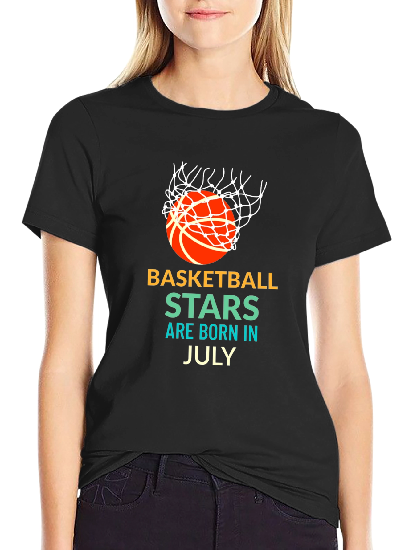 Basketball Stars Born in July Graphic T-Shirt