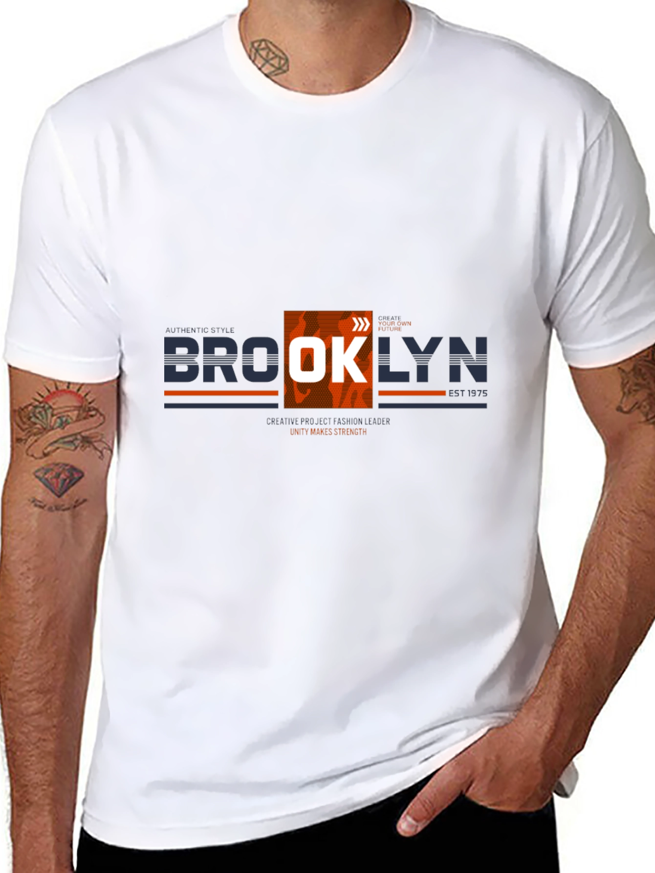 Brooklyn Graphic Print Crew Neck T-Shirt
