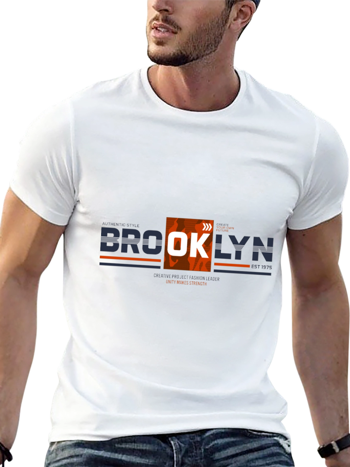 Brooklyn Graphic Print Crew Neck T-Shirt
