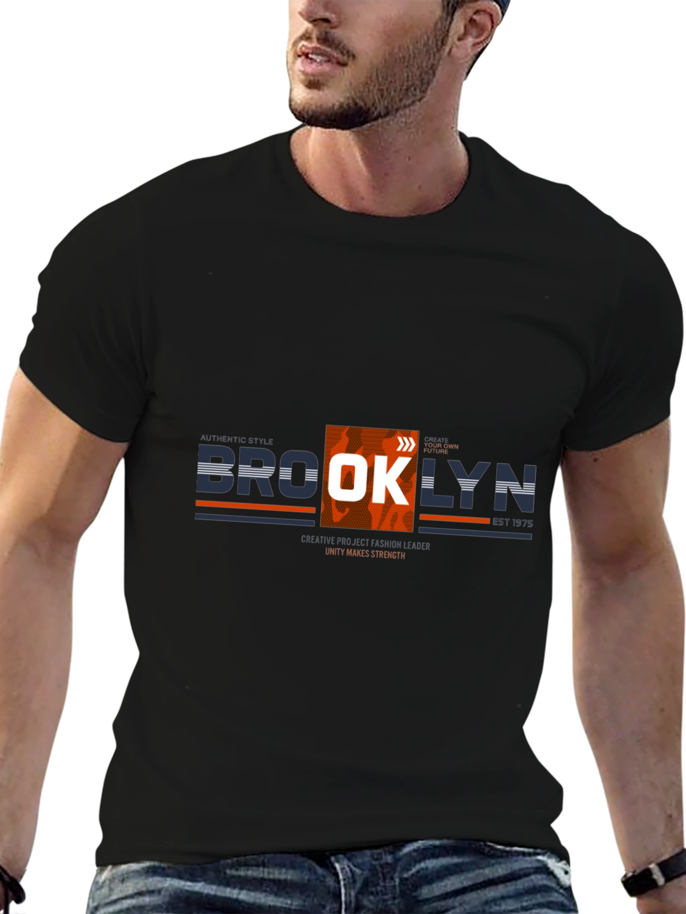 Brooklyn Graphic Print Crew Neck T-Shirt