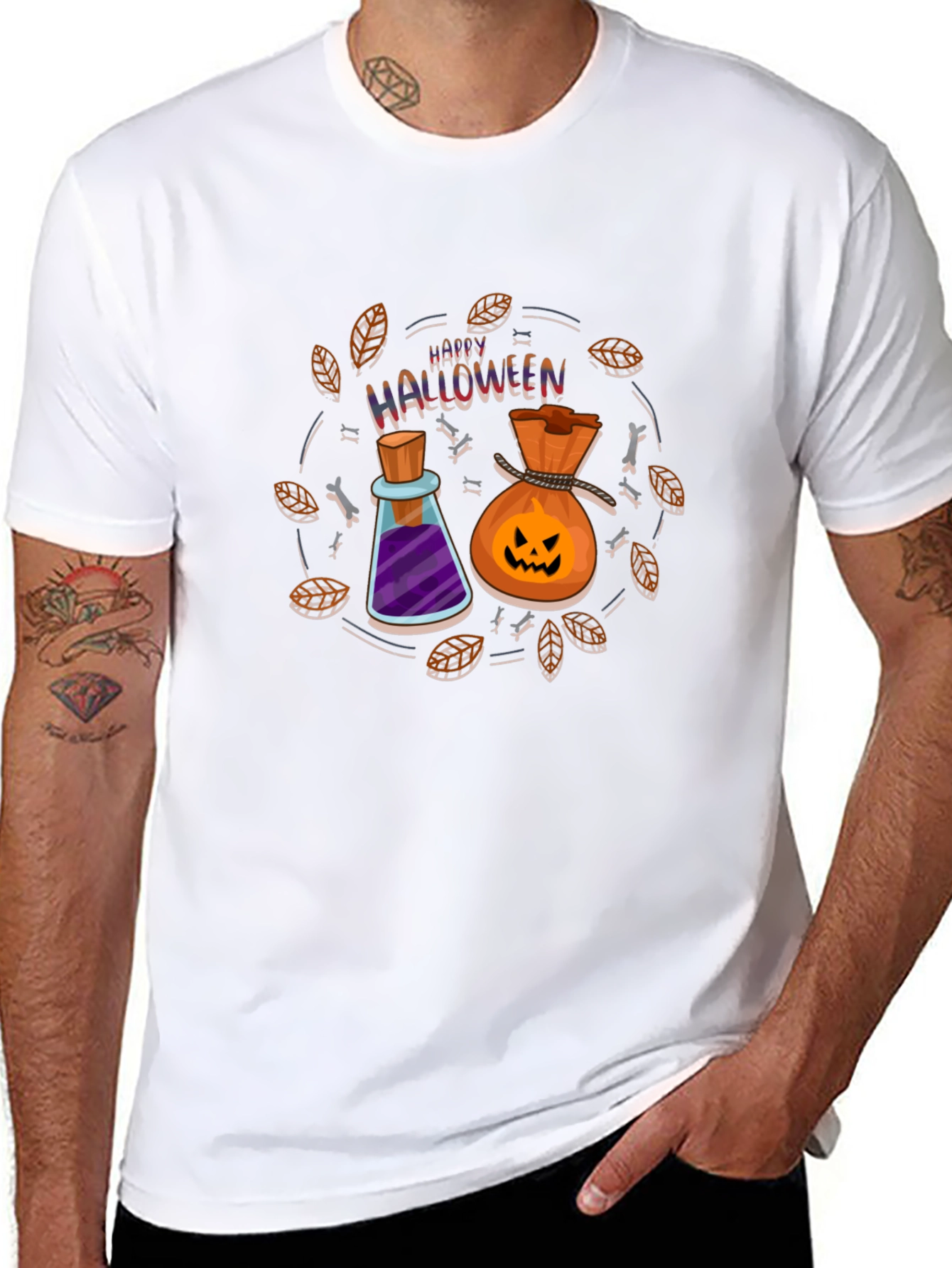 Halloween Themed Graphic T-shirt