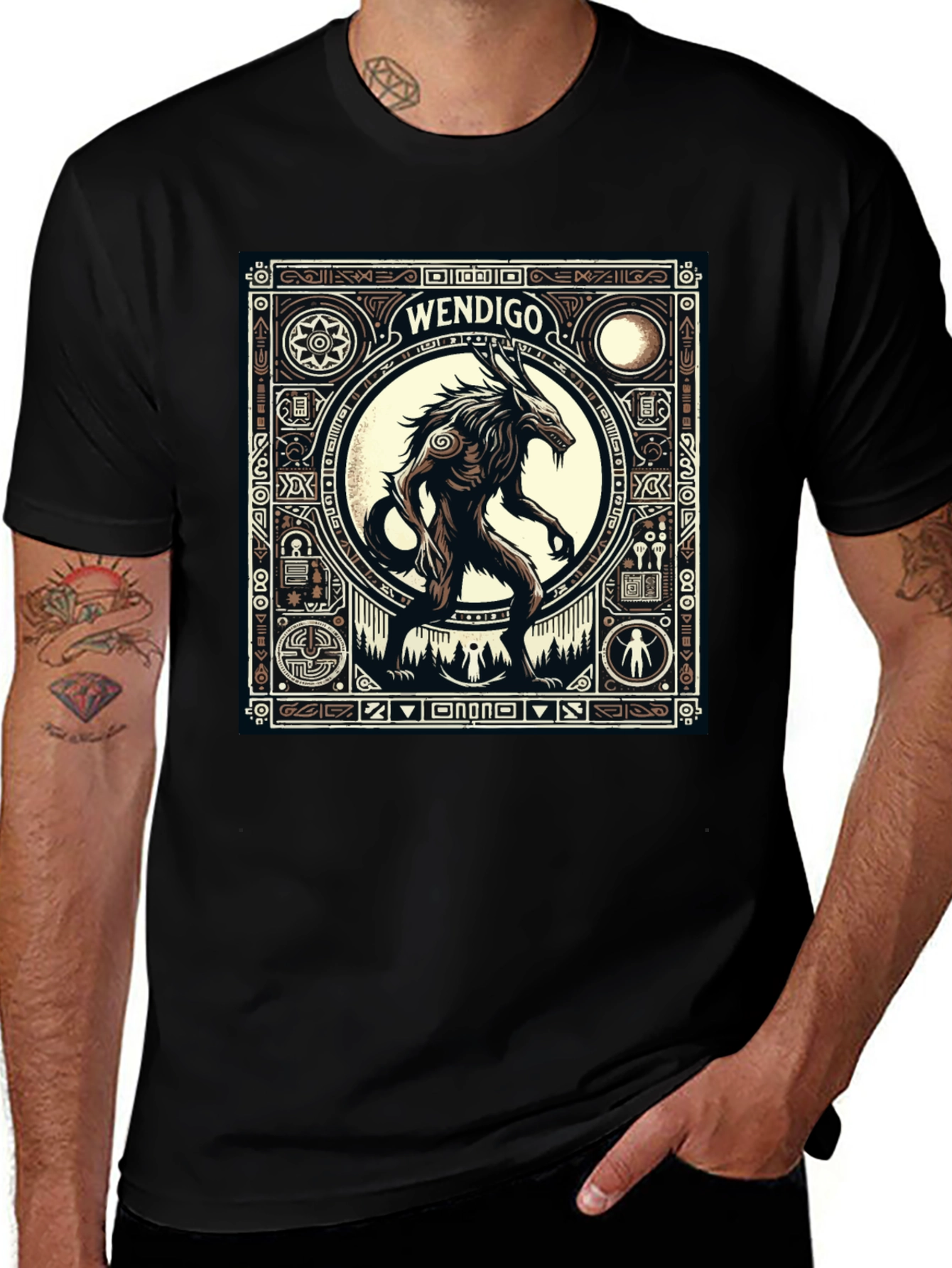 Wendigo Graphic Tee - Black
