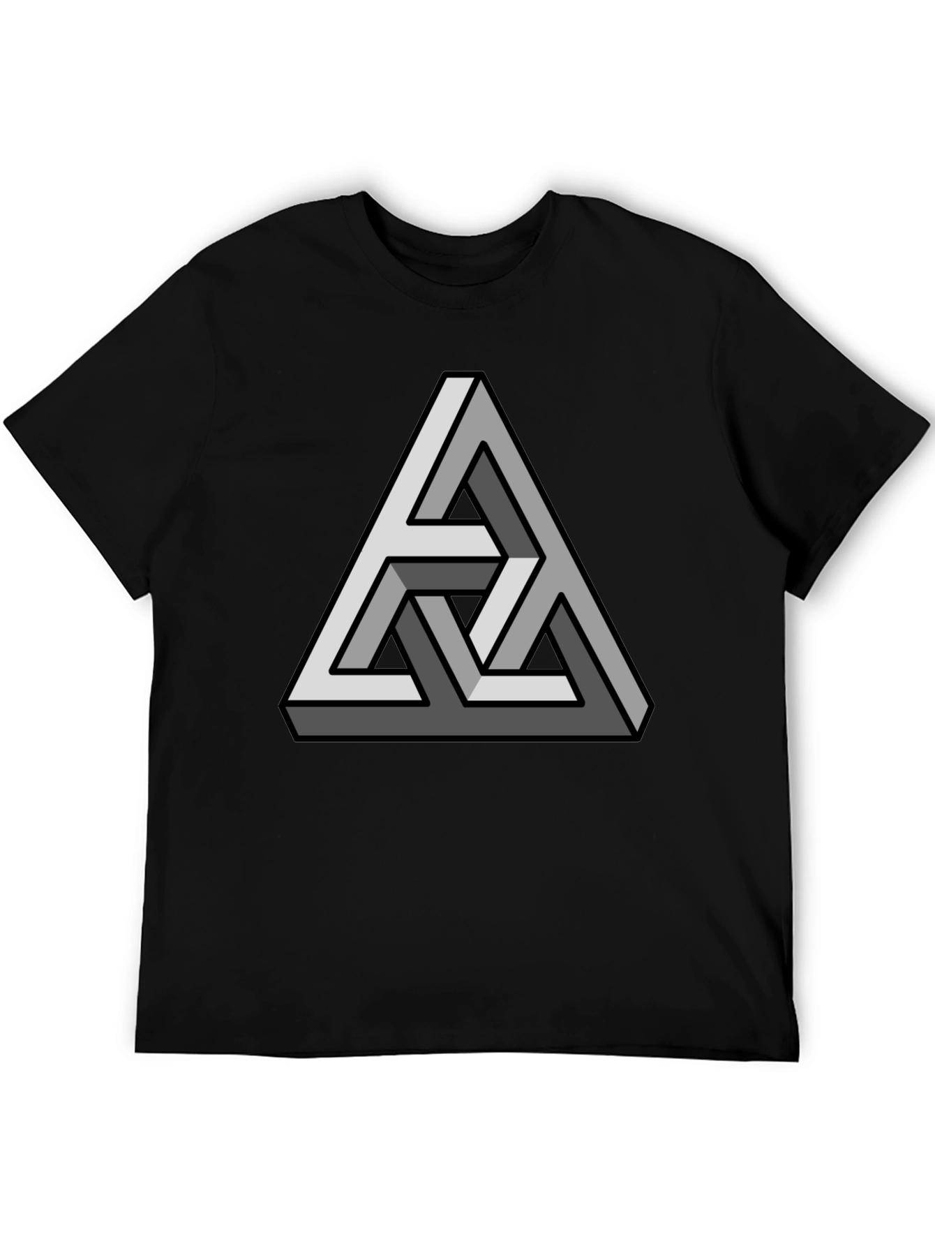Impossible Triangle Graphic Tee - Black