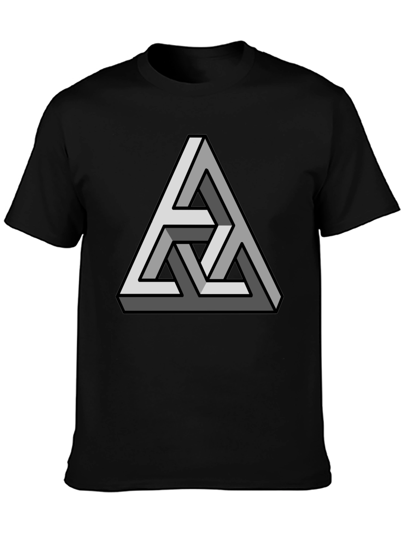 Impossible Triangle Graphic Tee - Black