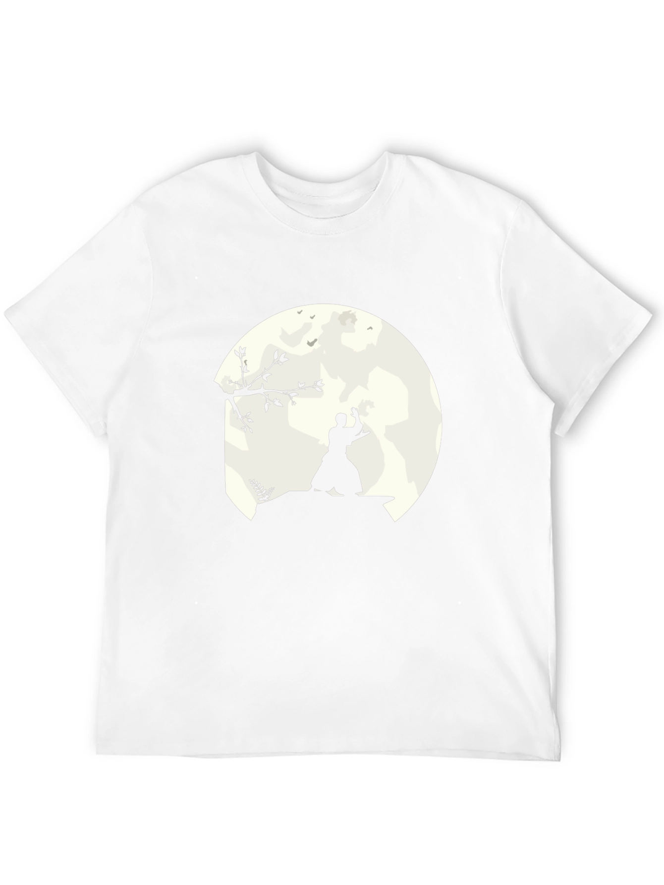 Samurai Moon Black T-Shirt