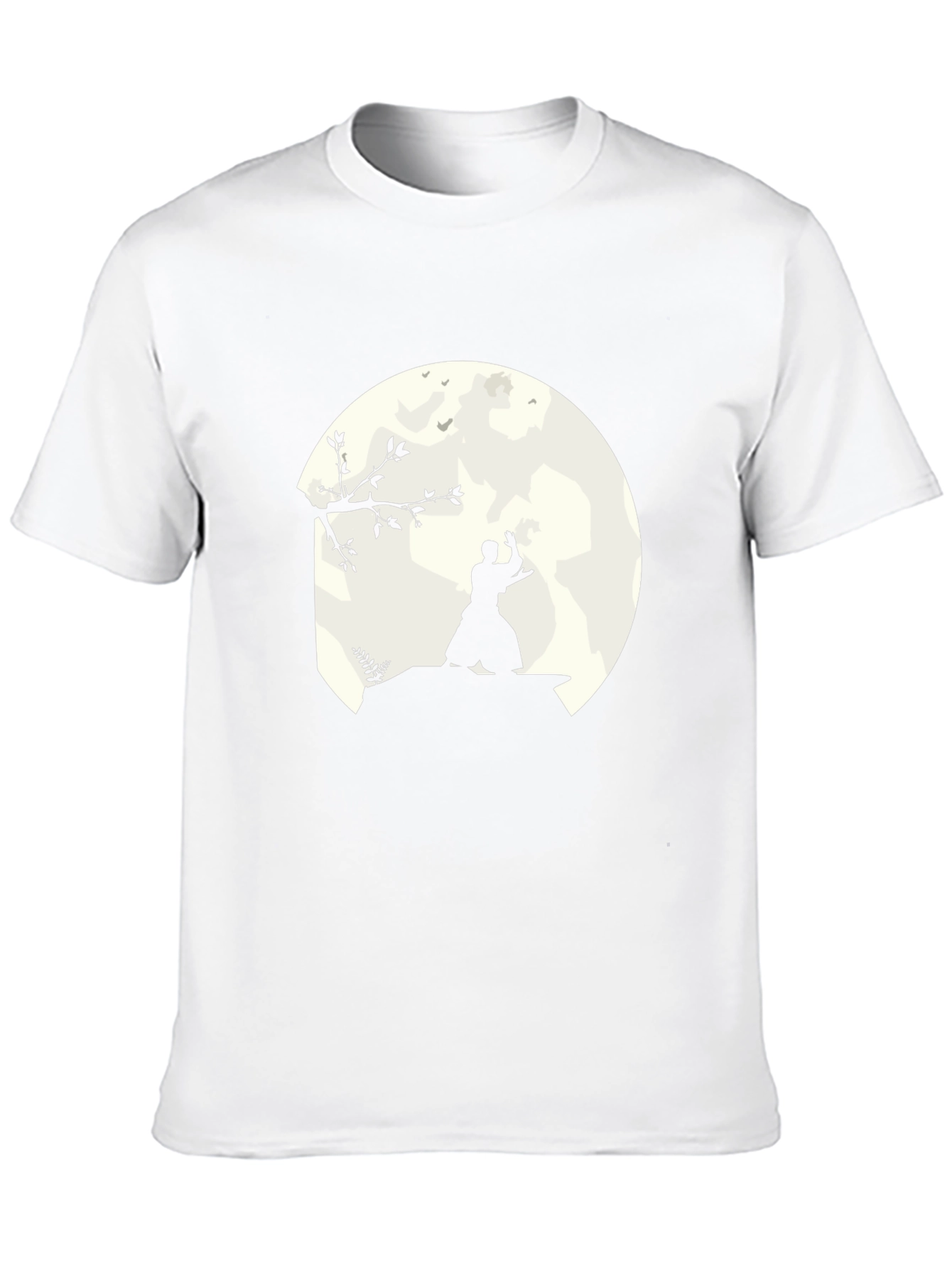 Samurai Moon Black T-Shirt