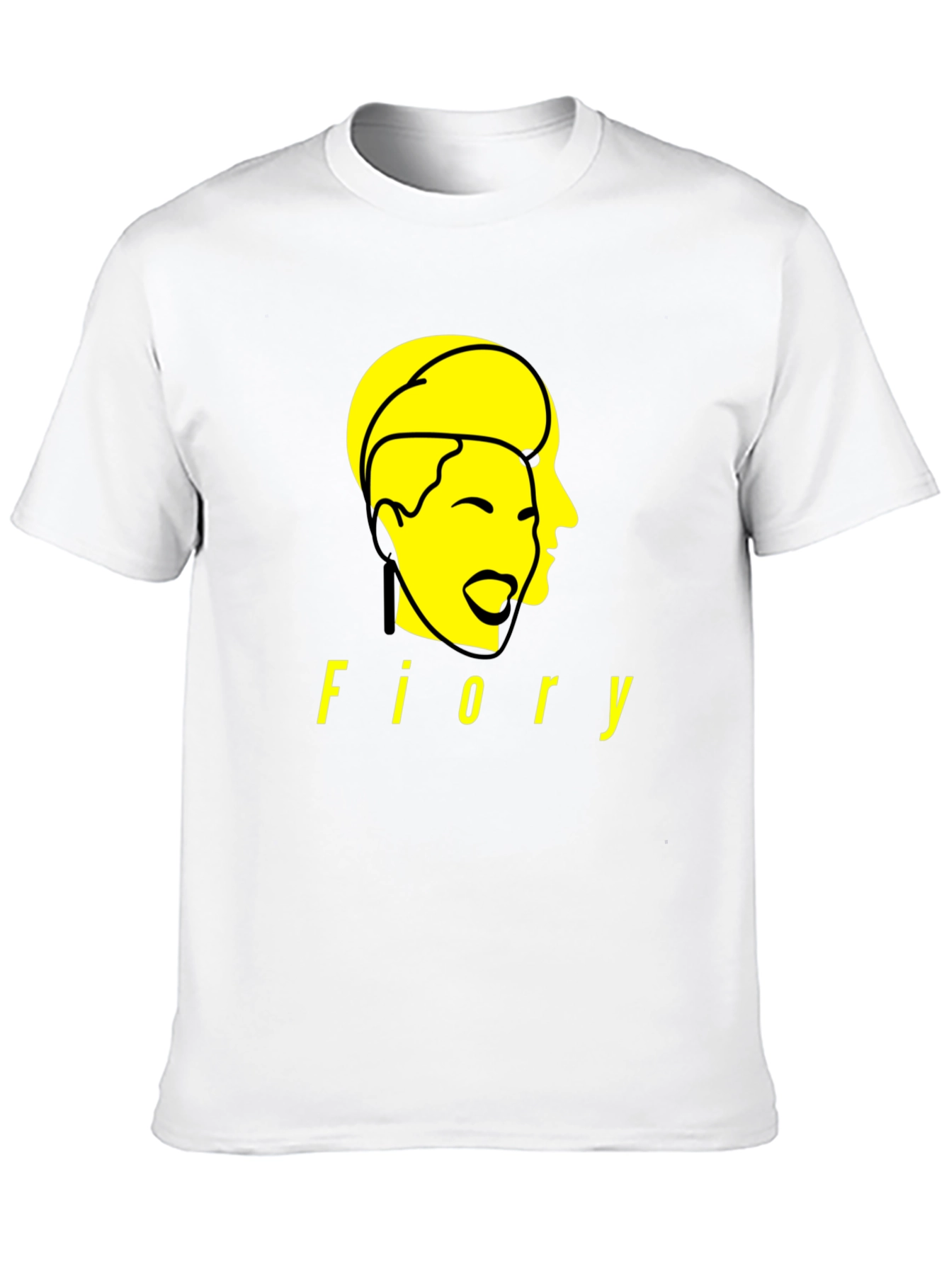 Fiory Graphic Print Black T-Shirt