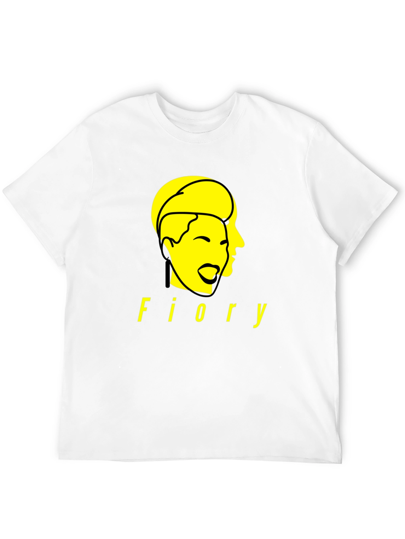 Fiory Graphic Print Black T-Shirt