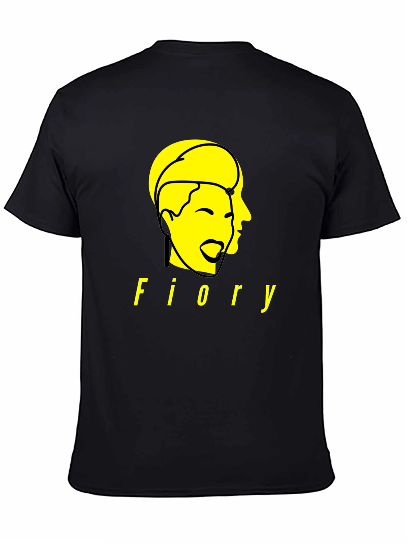 Fiory Graphic Print Black T-Shirt