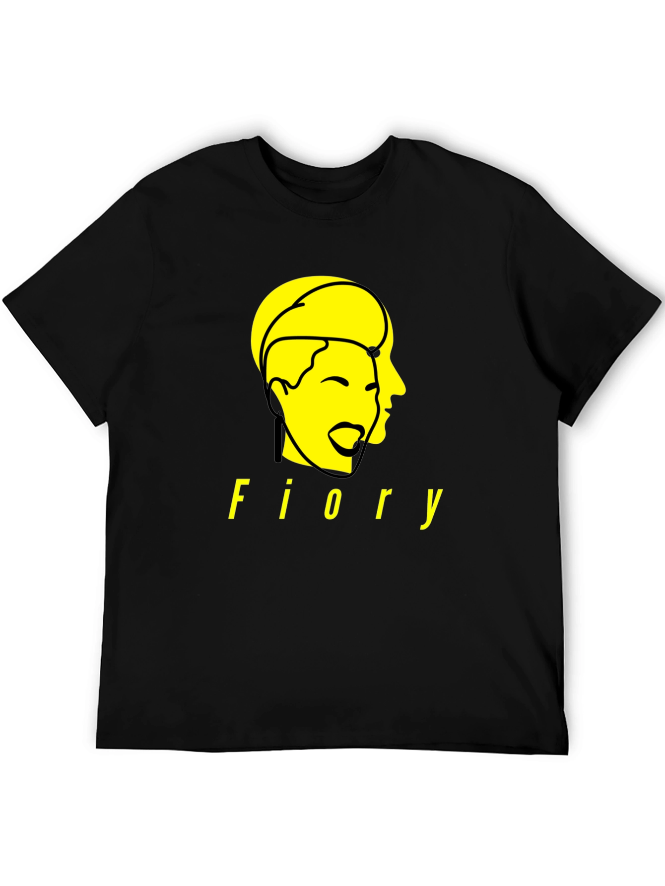 Fiory Graphic Print Black T-Shirt