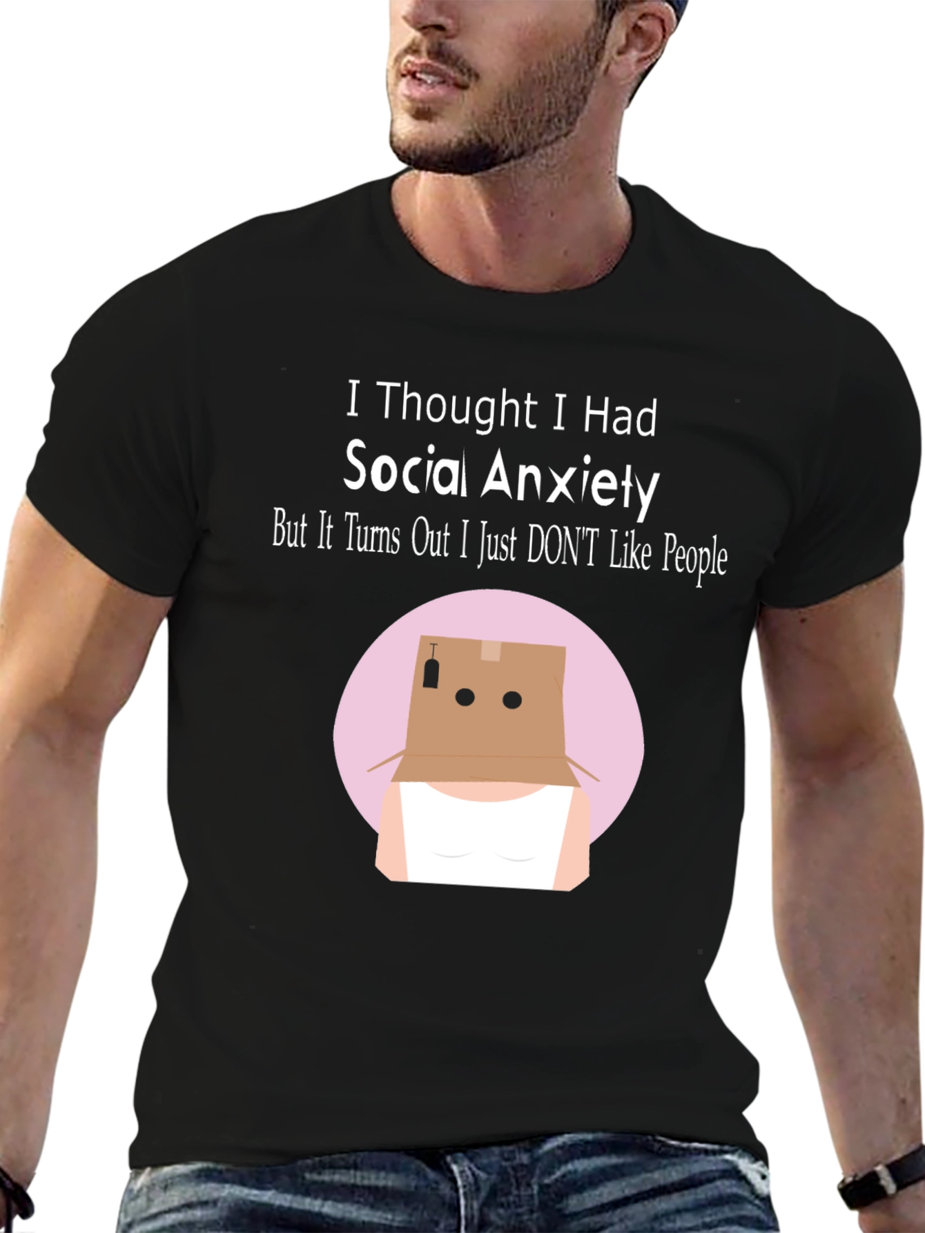 Social Anxiety Humor T-Shirt: Introvert Funny Tee