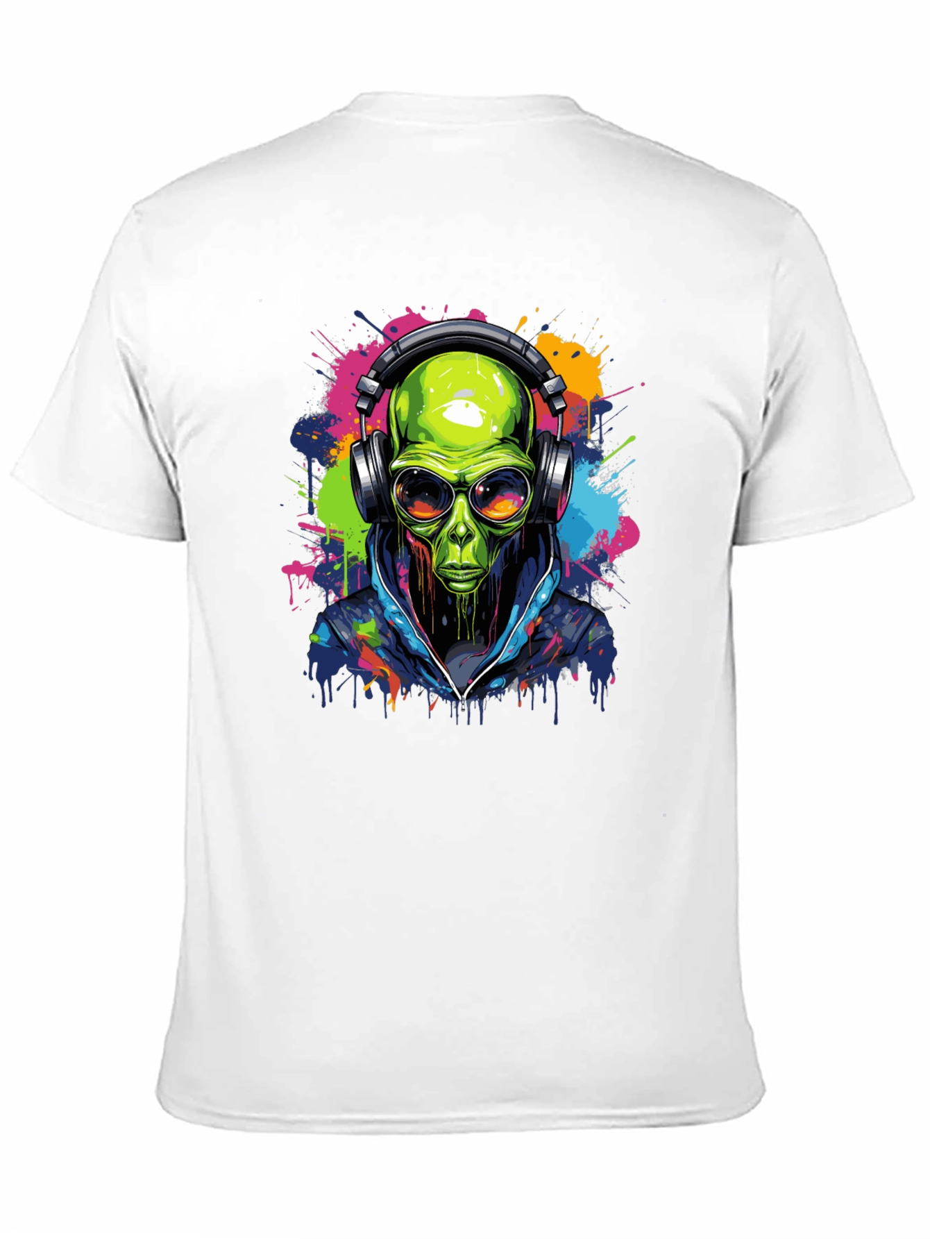 Alien DJ Graphic Tee - Black T-Shirt