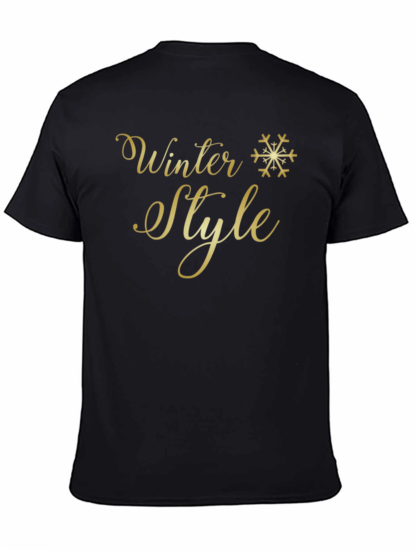 Winter Style T-Shirt - Gold Print