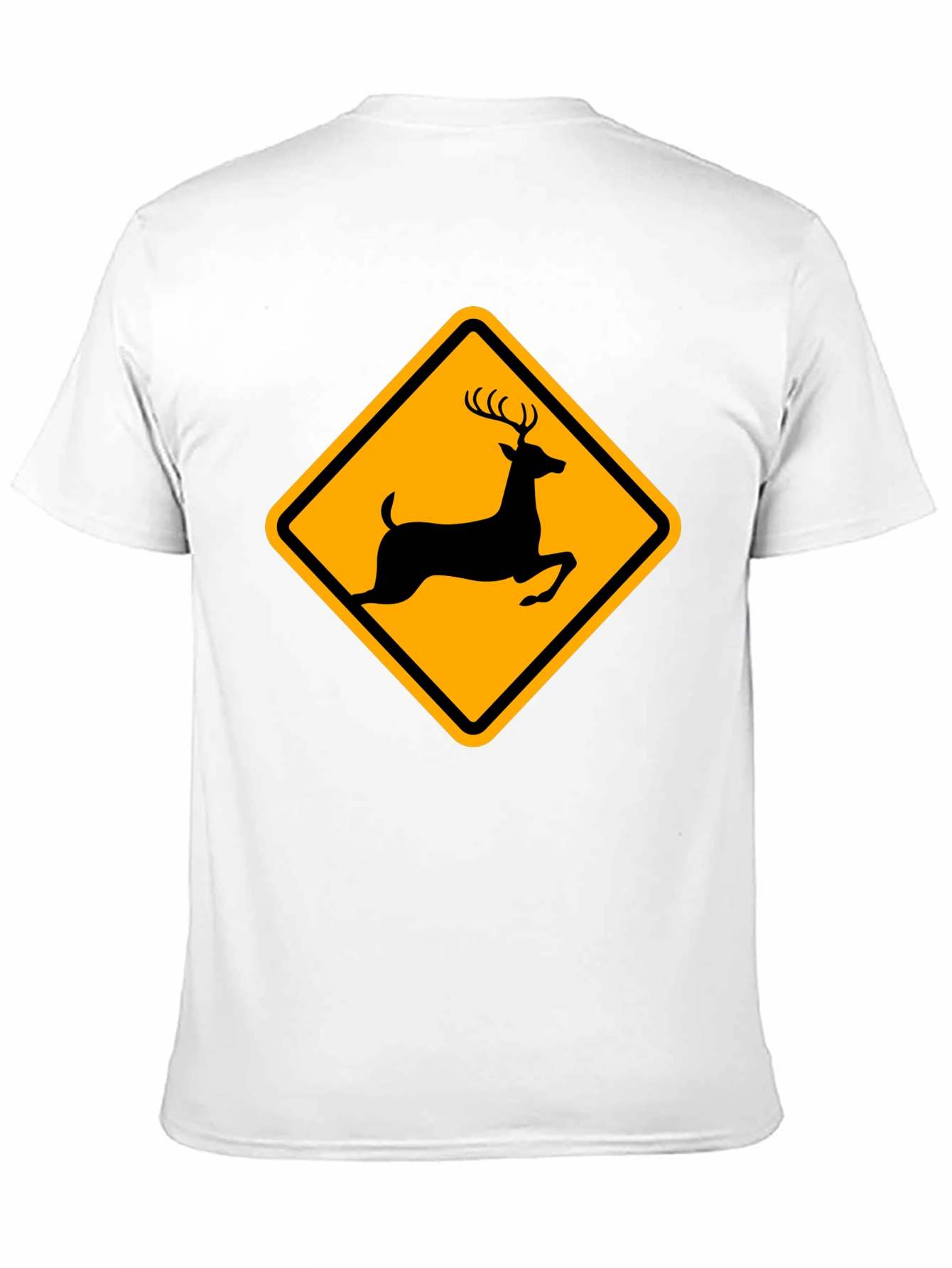 Deer Crossing Black T-Shirt - Wildlife Apparel