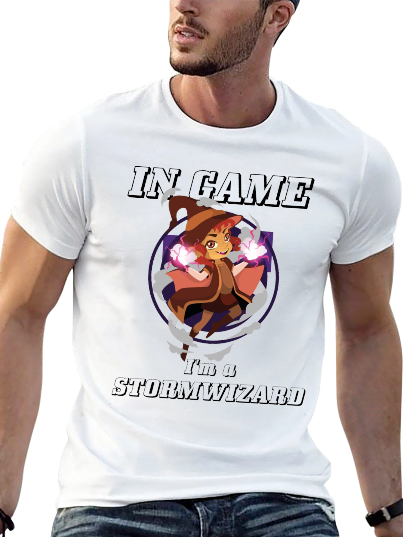 In Game Storm Wizard Graphic T-Shirt
