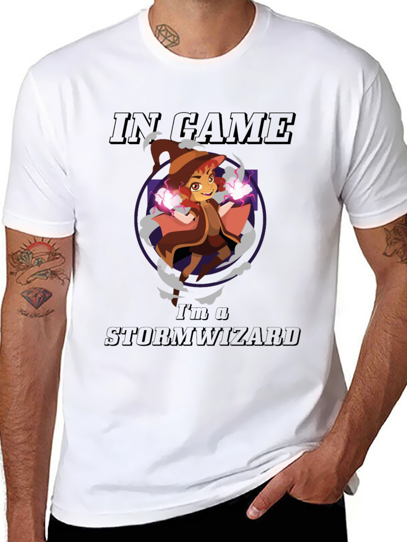 In Game Storm Wizard Graphic T-Shirt