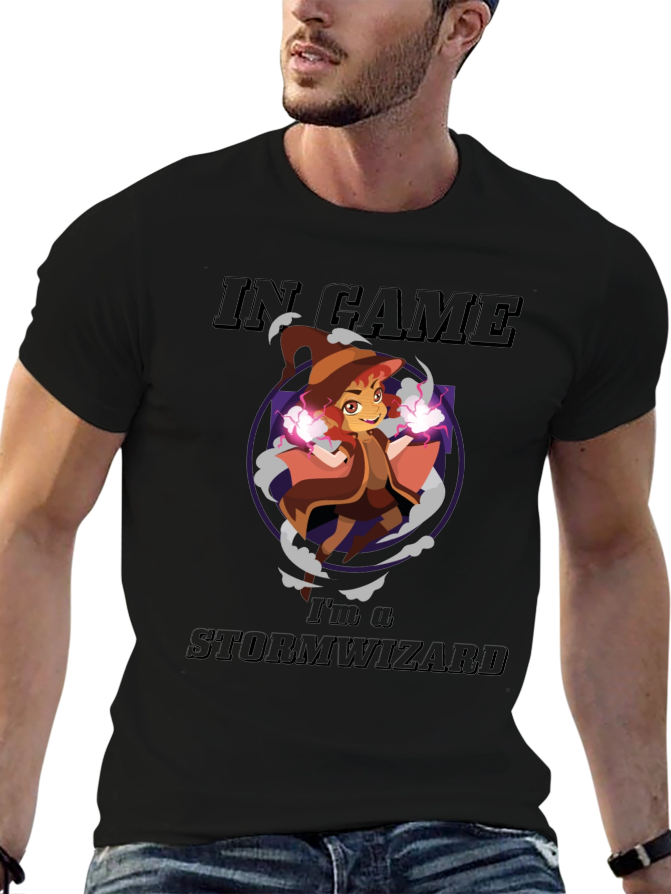 In Game Storm Wizard Graphic T-Shirt