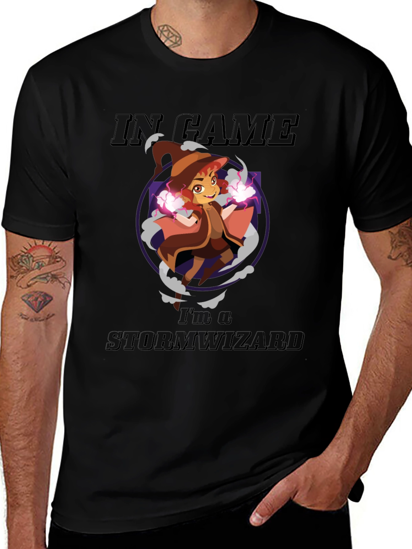 In Game Storm Wizard Graphic T-Shirt