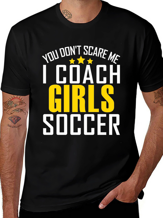 Girls Soccer Coach Graphic T-Shirt