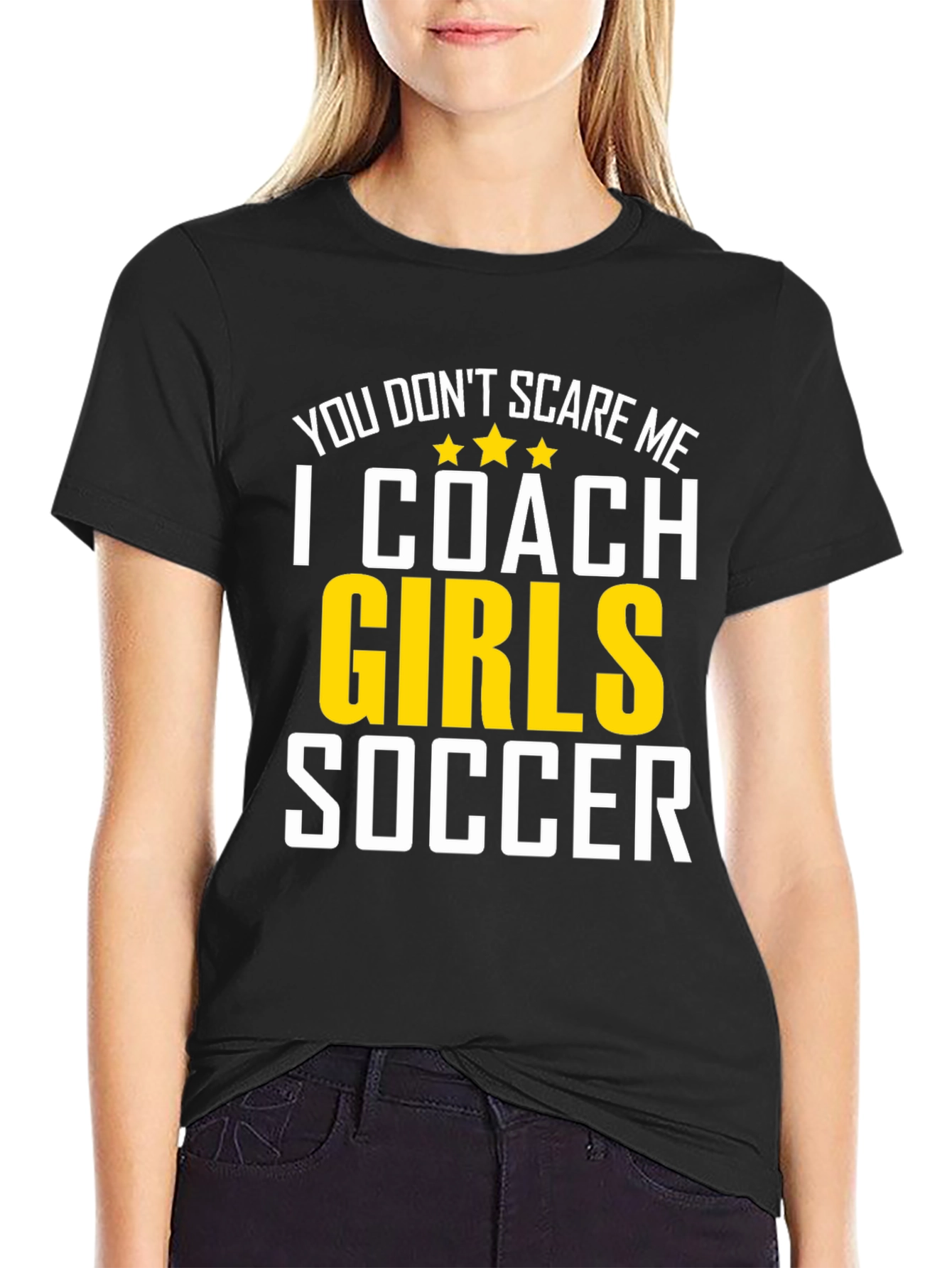 Girls Soccer Coach Graphic T-Shirt