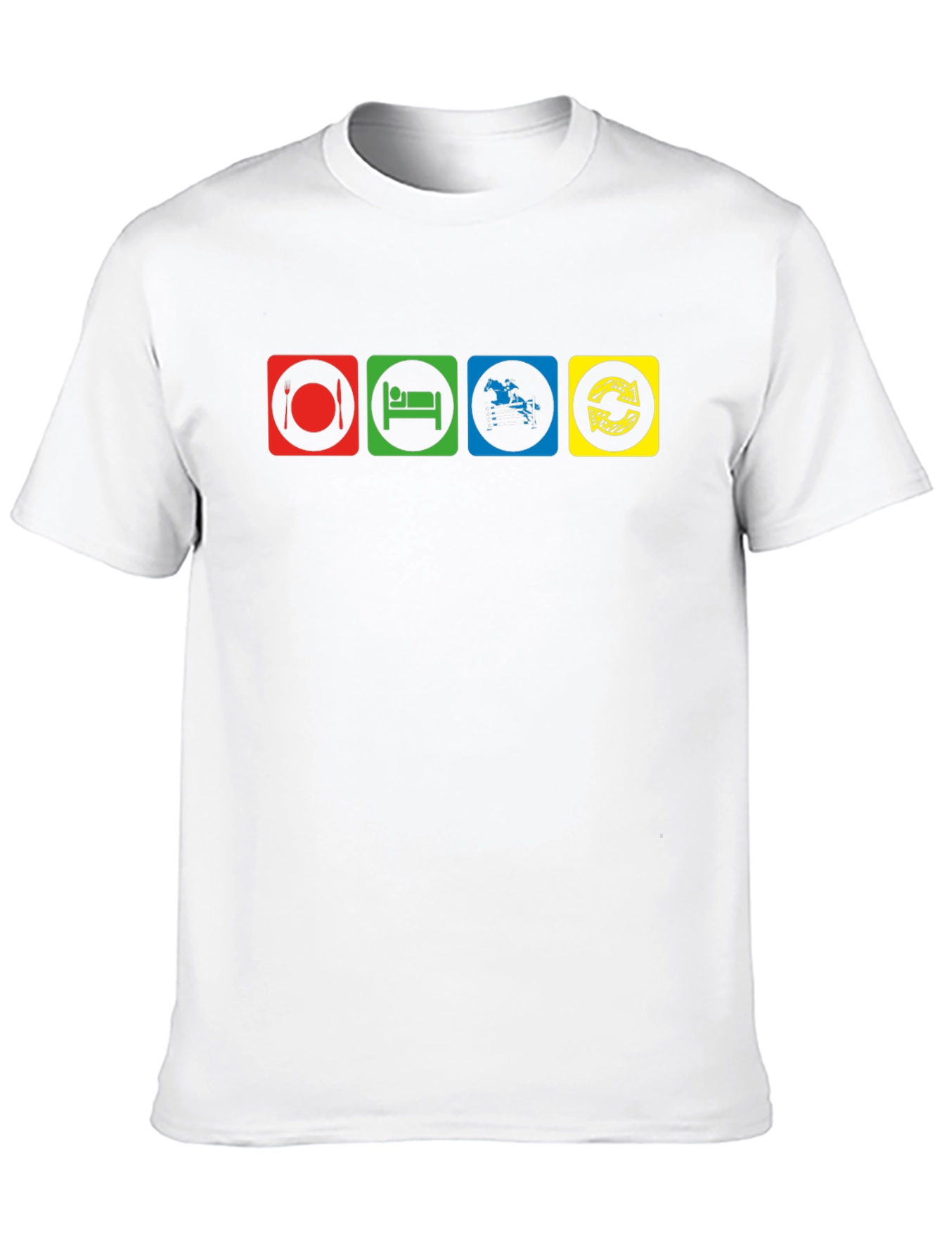 Eat Sleep Ride Repeat Mens T-Shirt