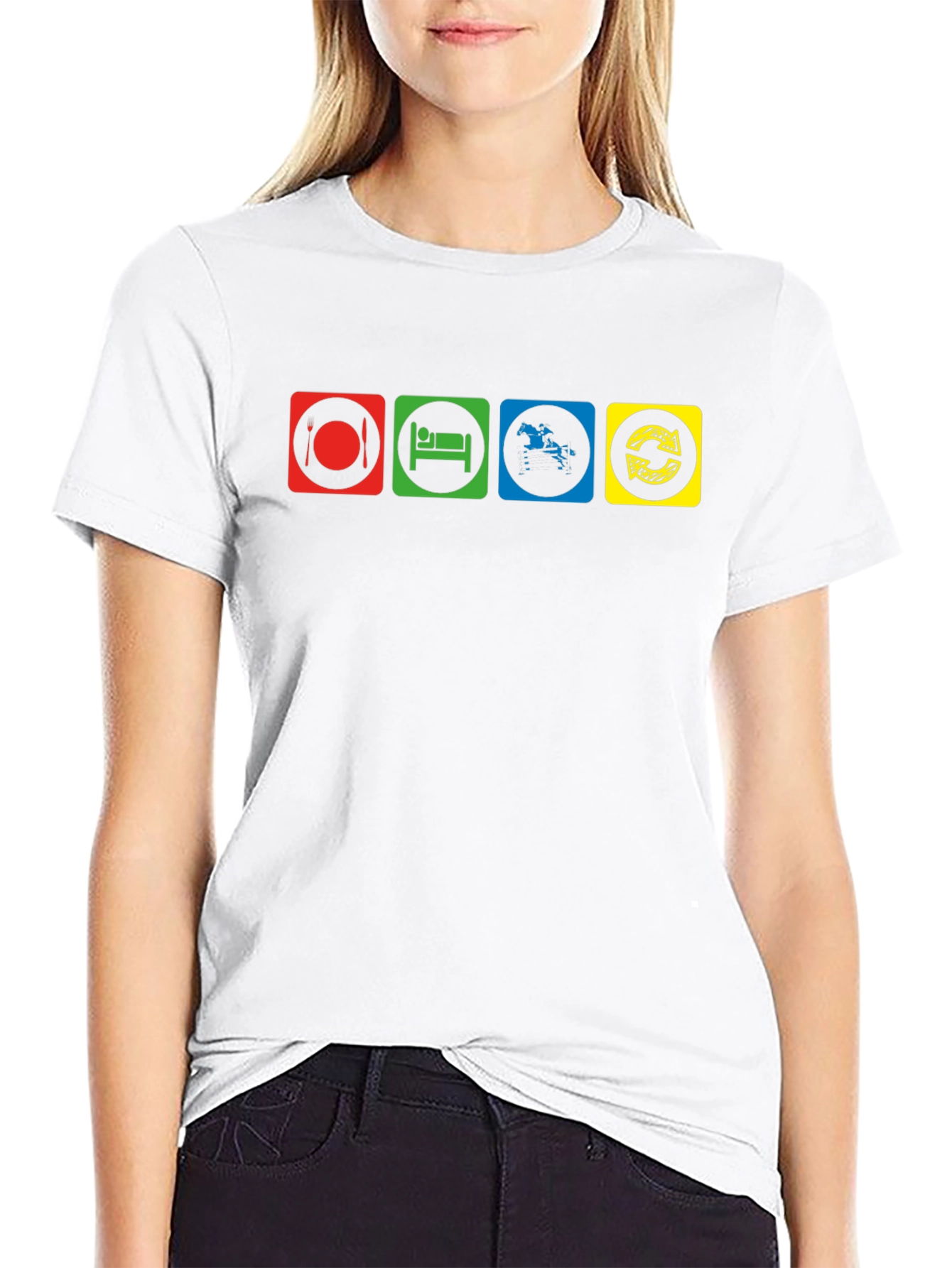 Eat Sleep Ride Repeat Mens T-Shirt