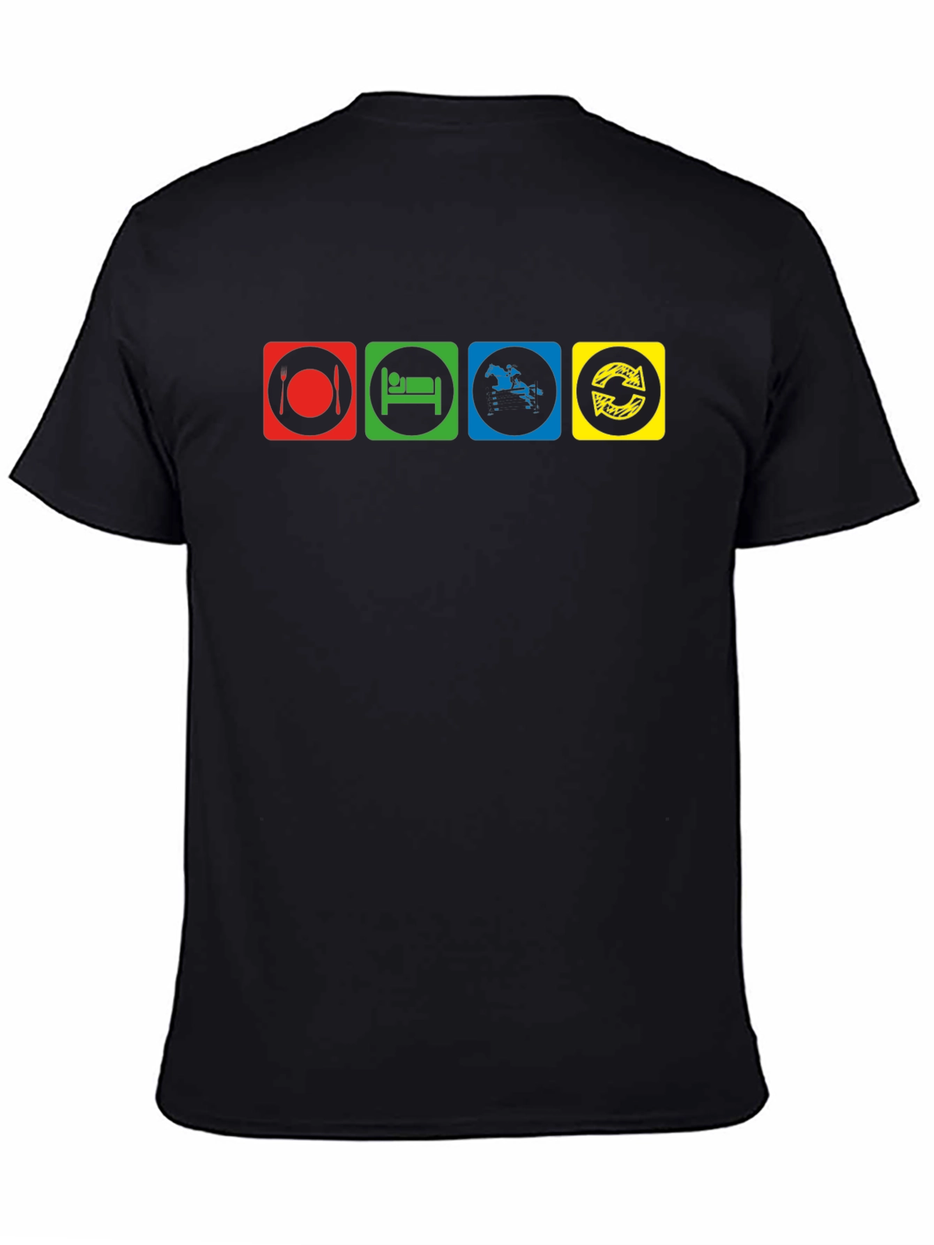 Eat Sleep Ride Repeat Mens T-Shirt