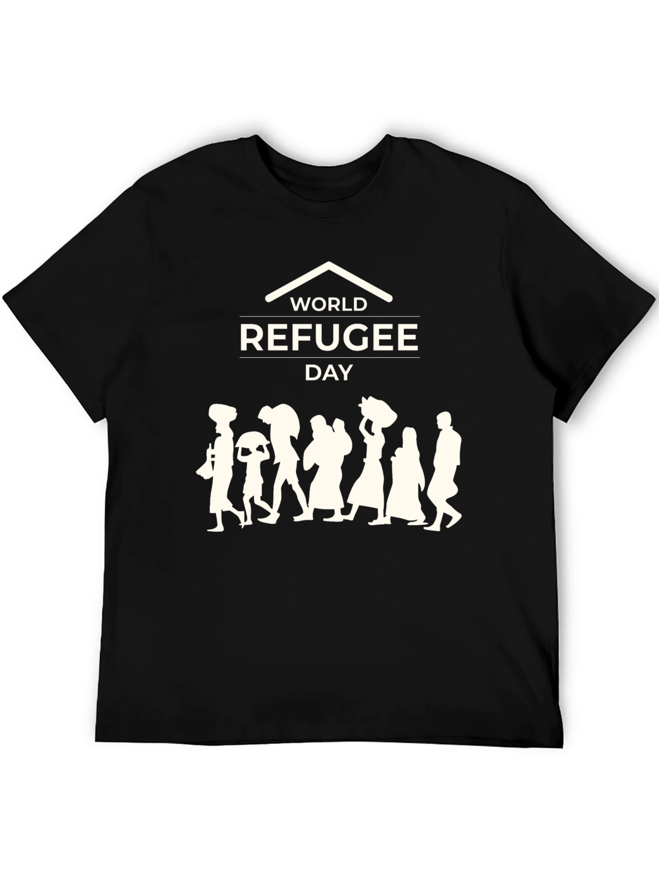 World Refugee Day Black T-Shirt