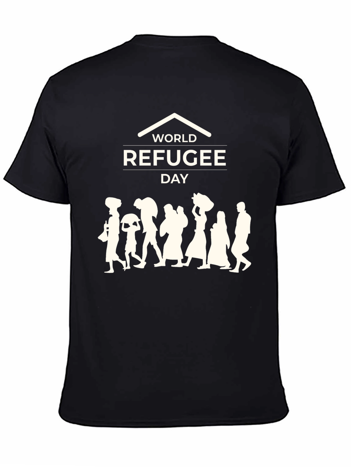 World Refugee Day Black T-Shirt