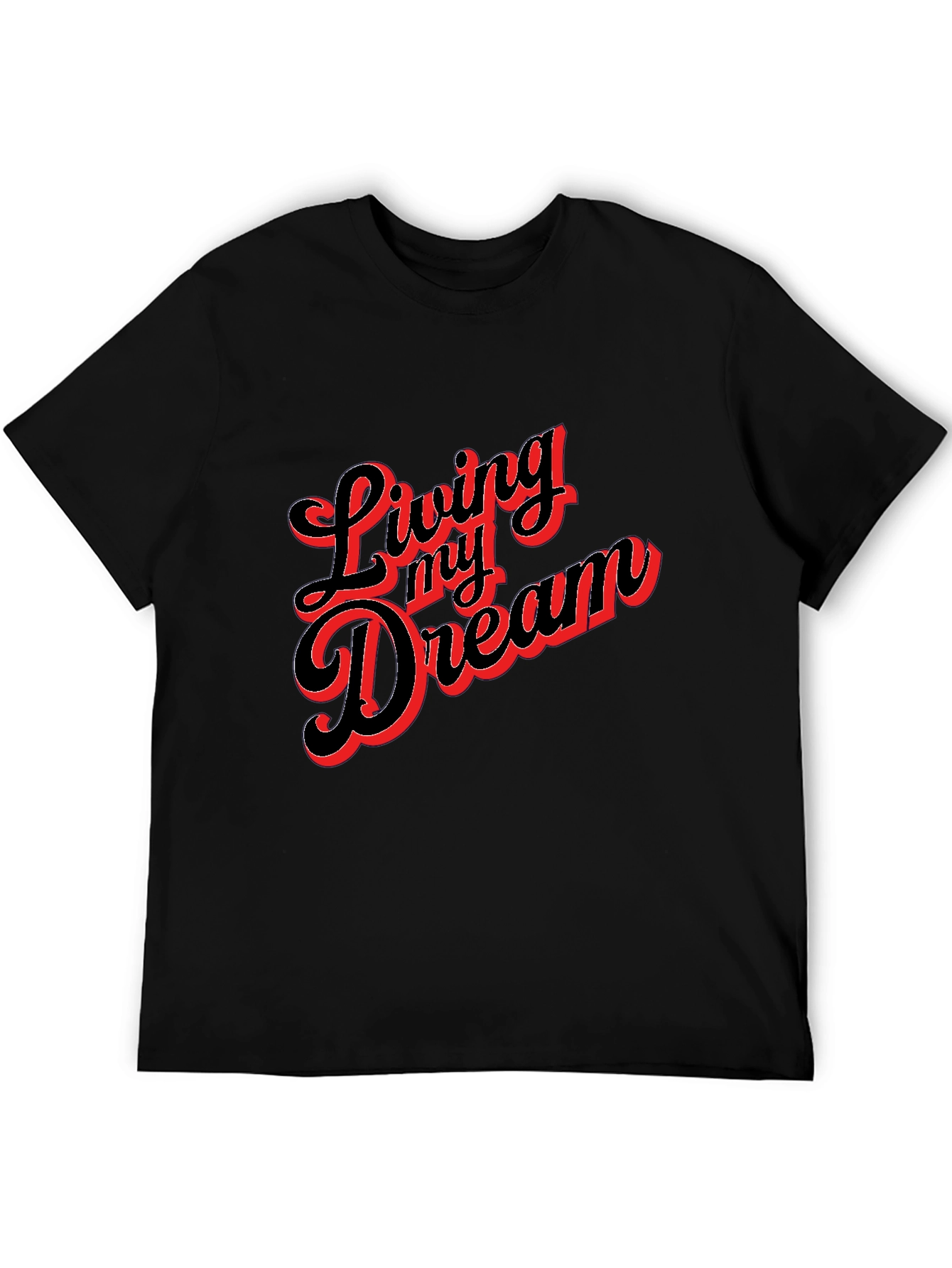 Living My Dream Graphic Tee - Black