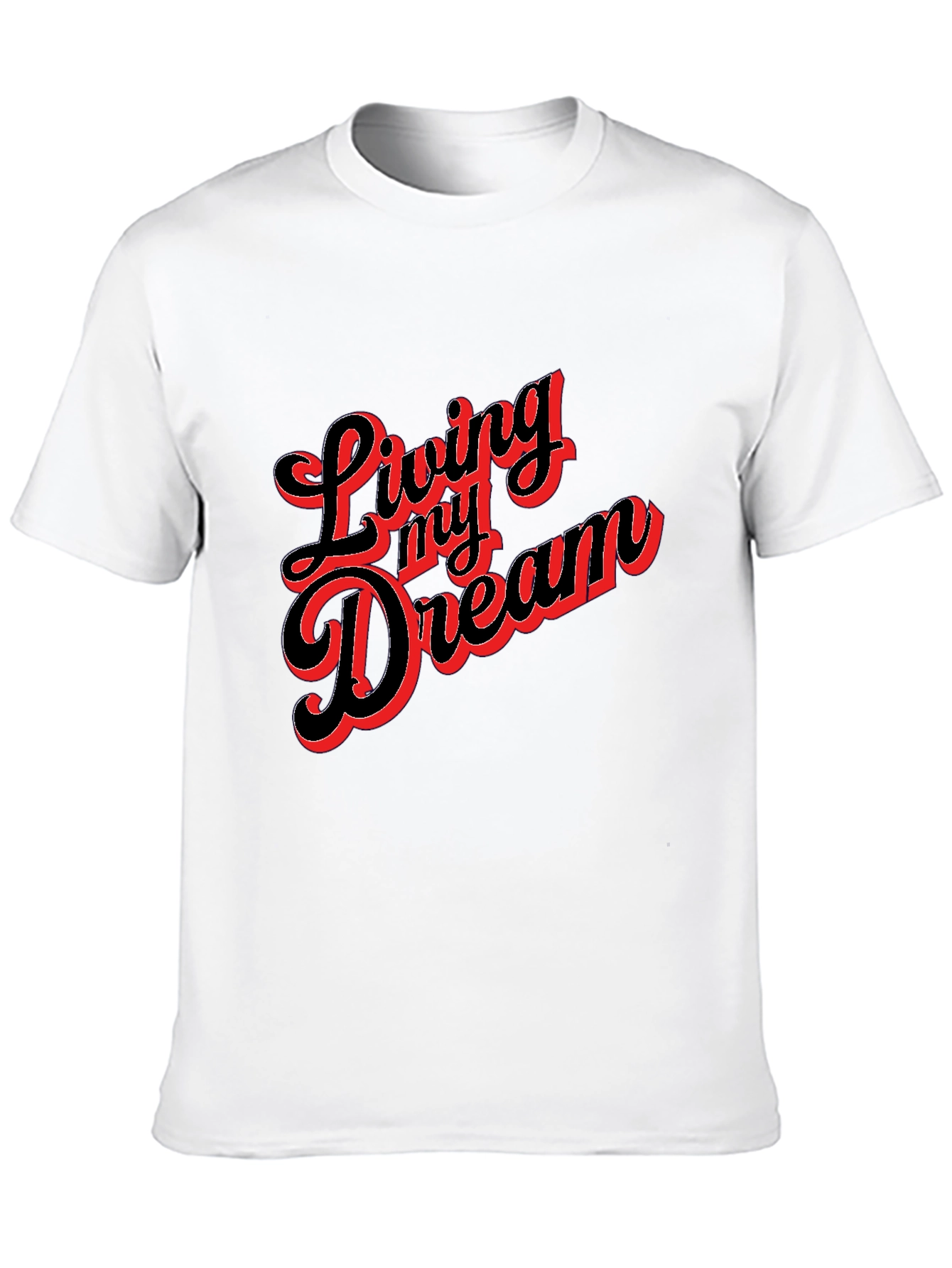 Living My Dream Graphic Tee - Black