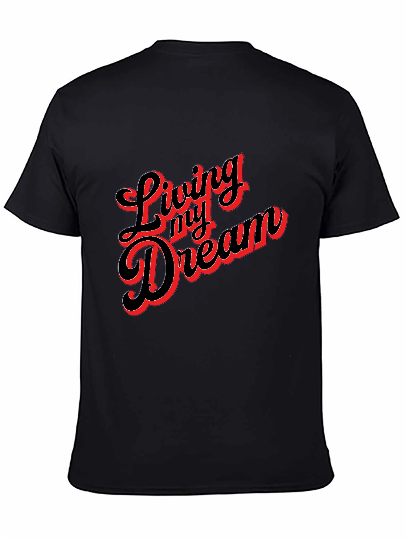 Living My Dream Graphic Tee - Black