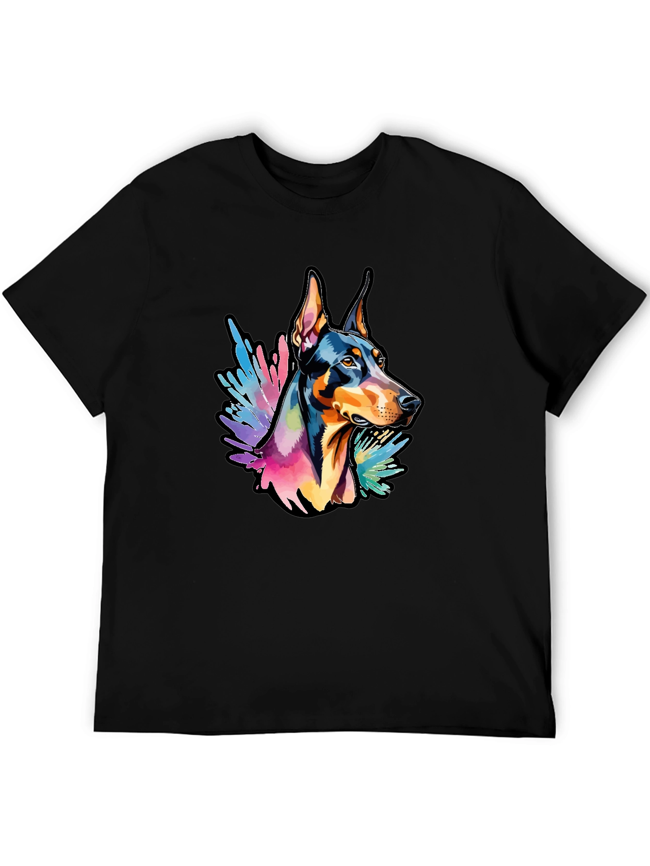 Doberman Dog Colorful T-Shirt