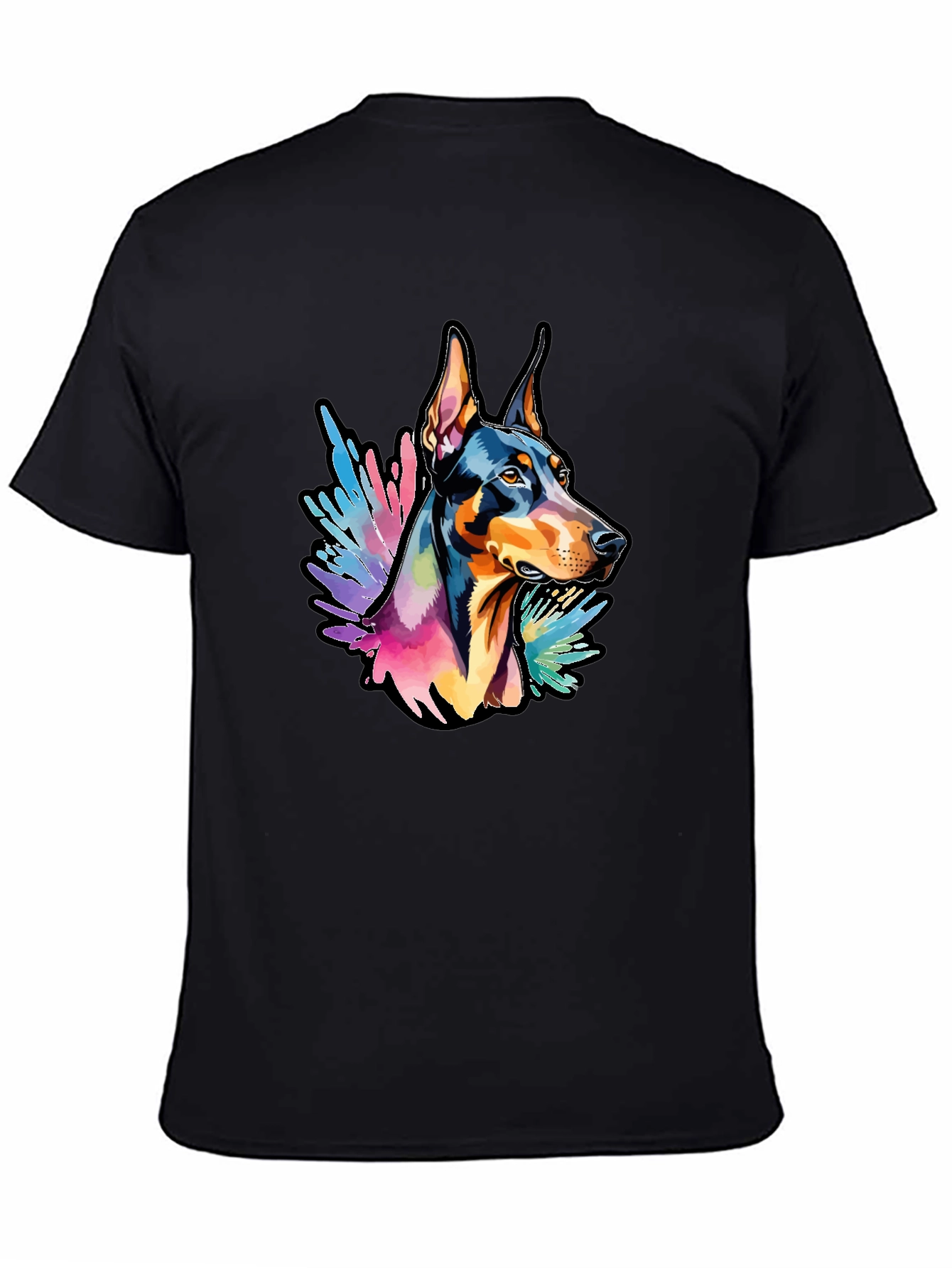 Doberman Dog Colorful T-Shirt
