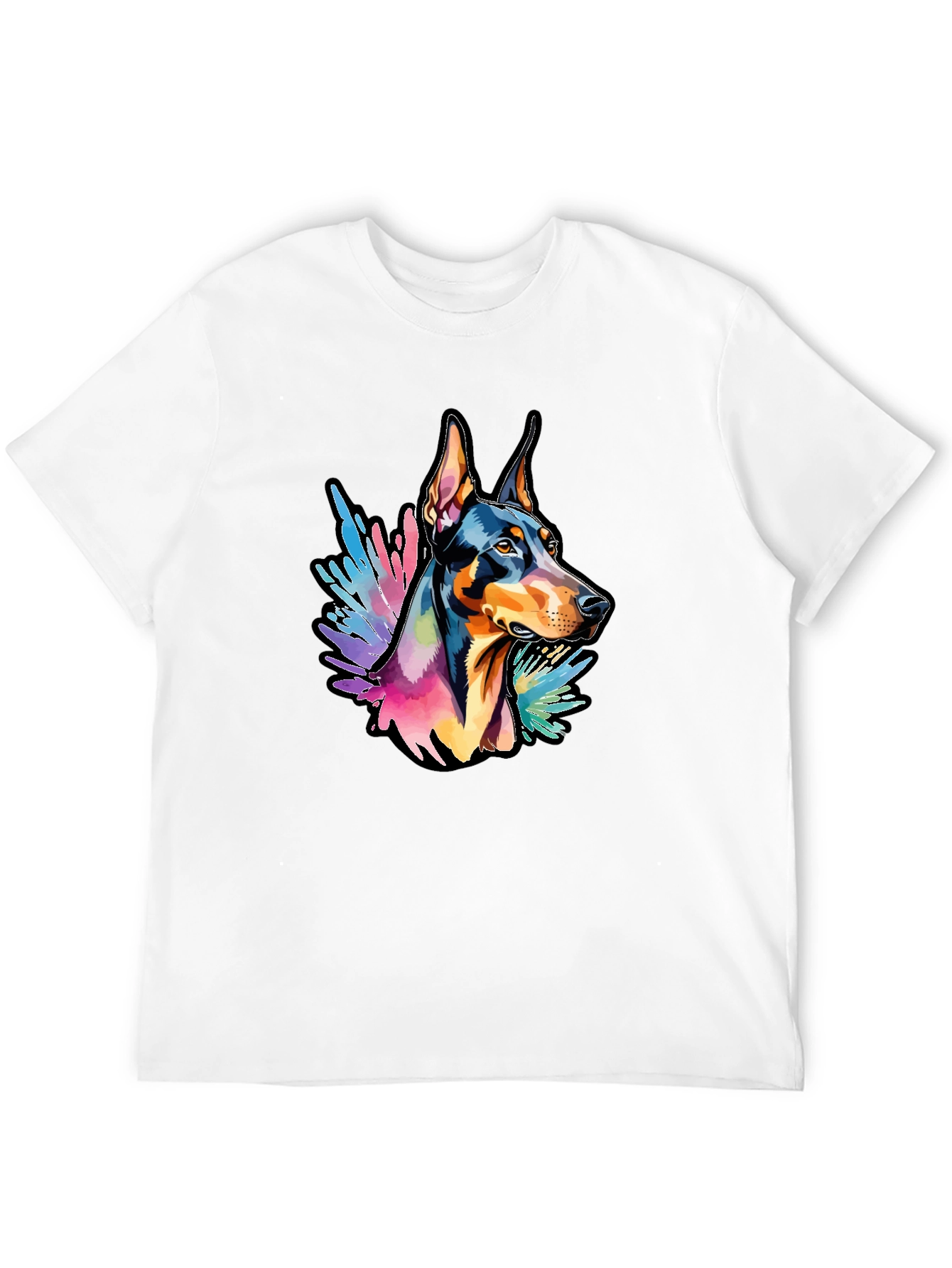 Doberman Dog Colorful T-Shirt