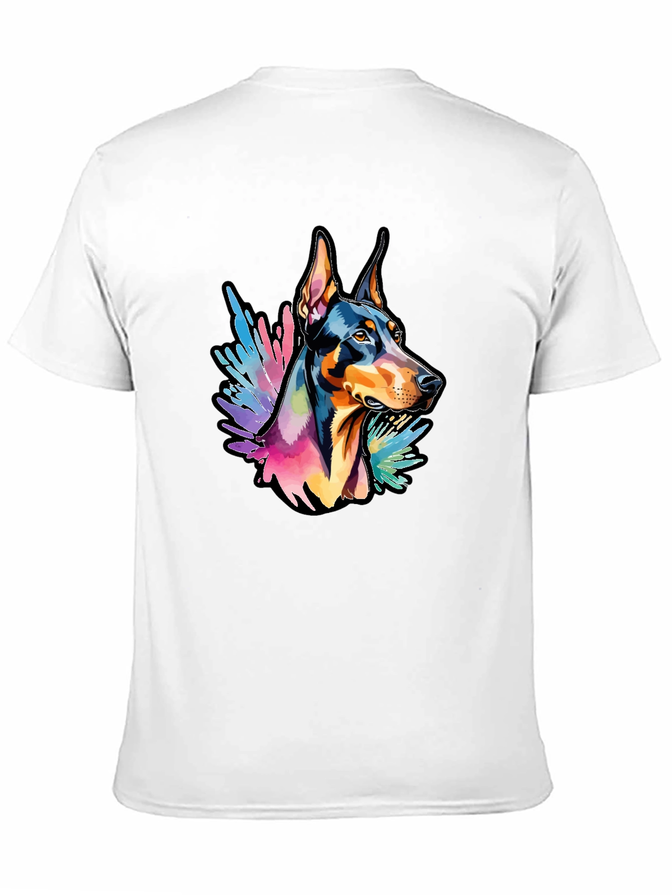 Doberman Dog Colorful T-Shirt