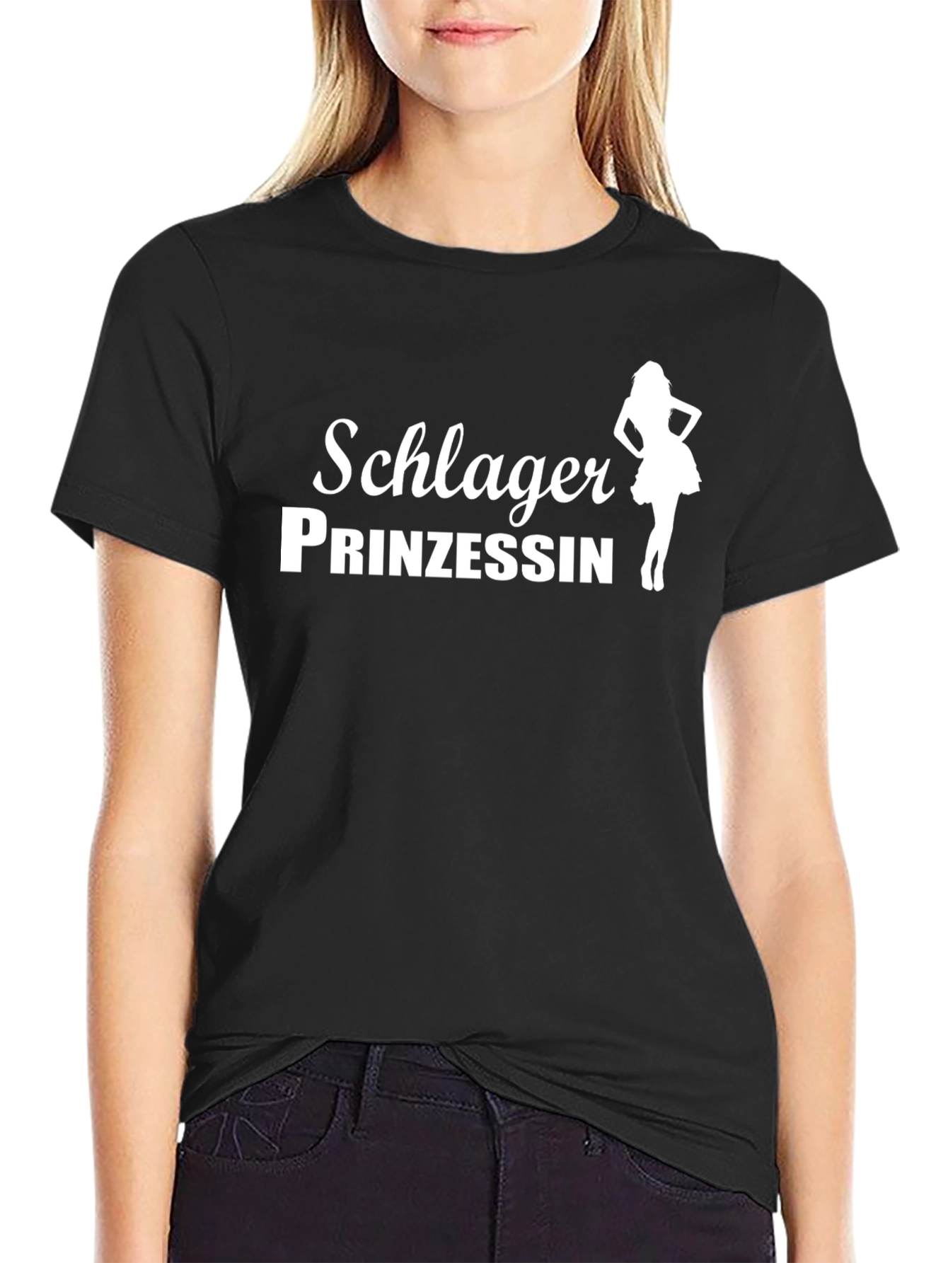 Schlager Prinzessin Black T-Shirt