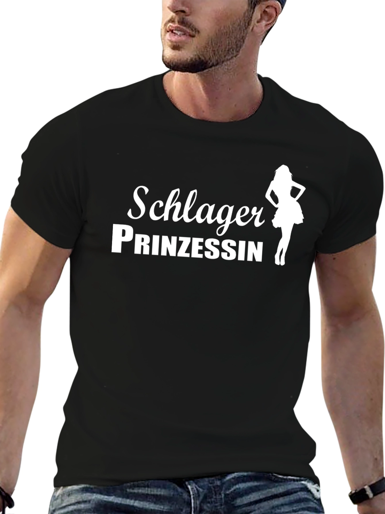 Schlager Prinzessin Black T-Shirt