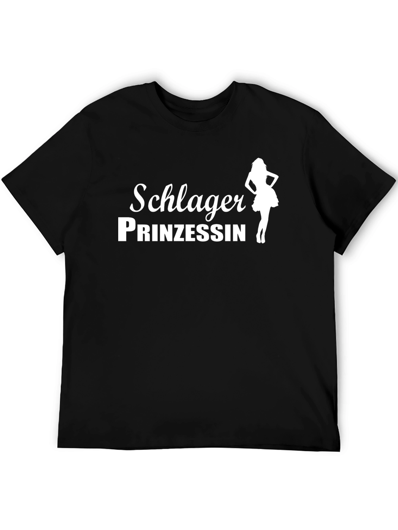 Schlager Prinzessin Black T-Shirt