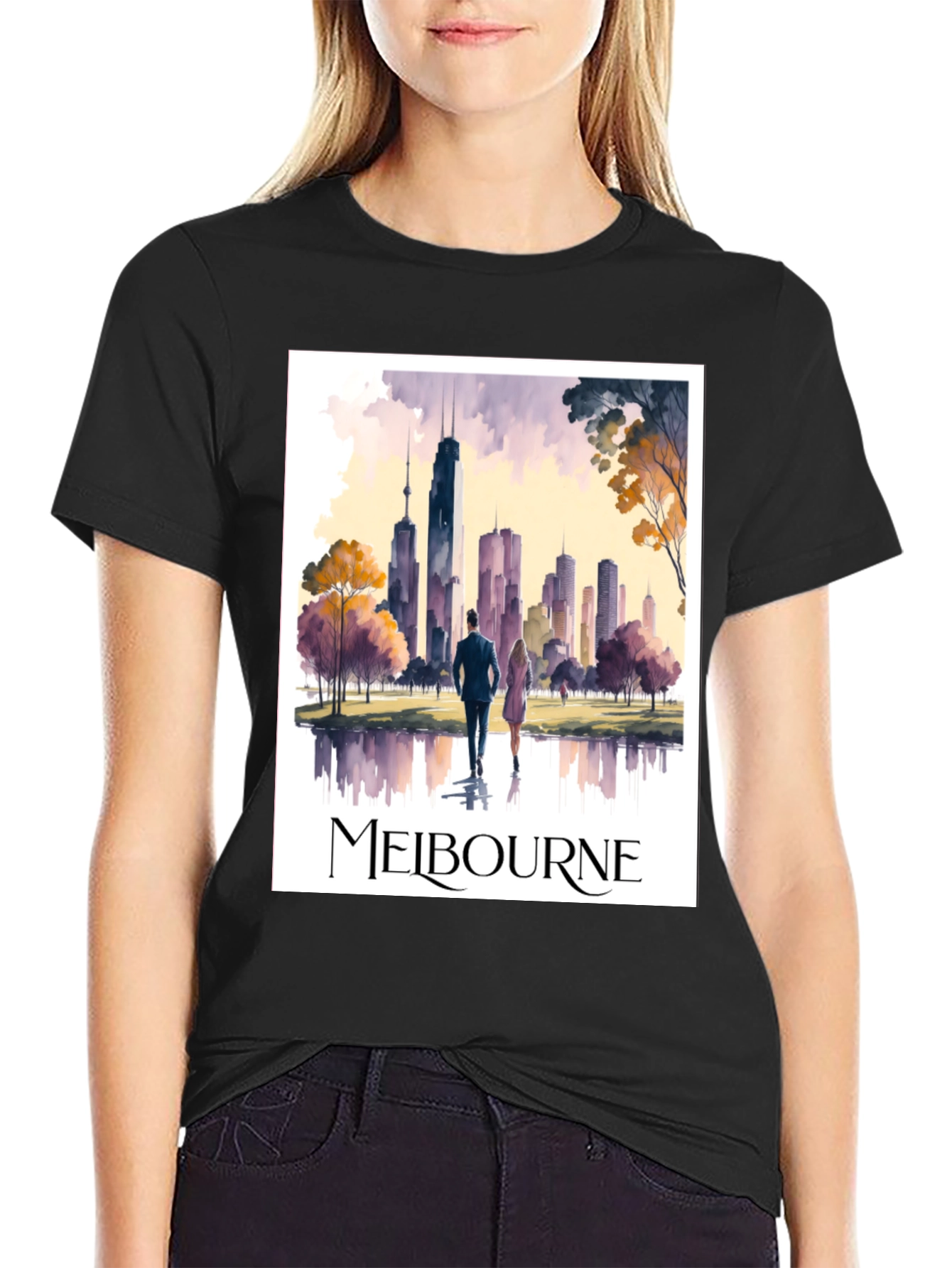 Melbourne Cityscape Graphic Tee