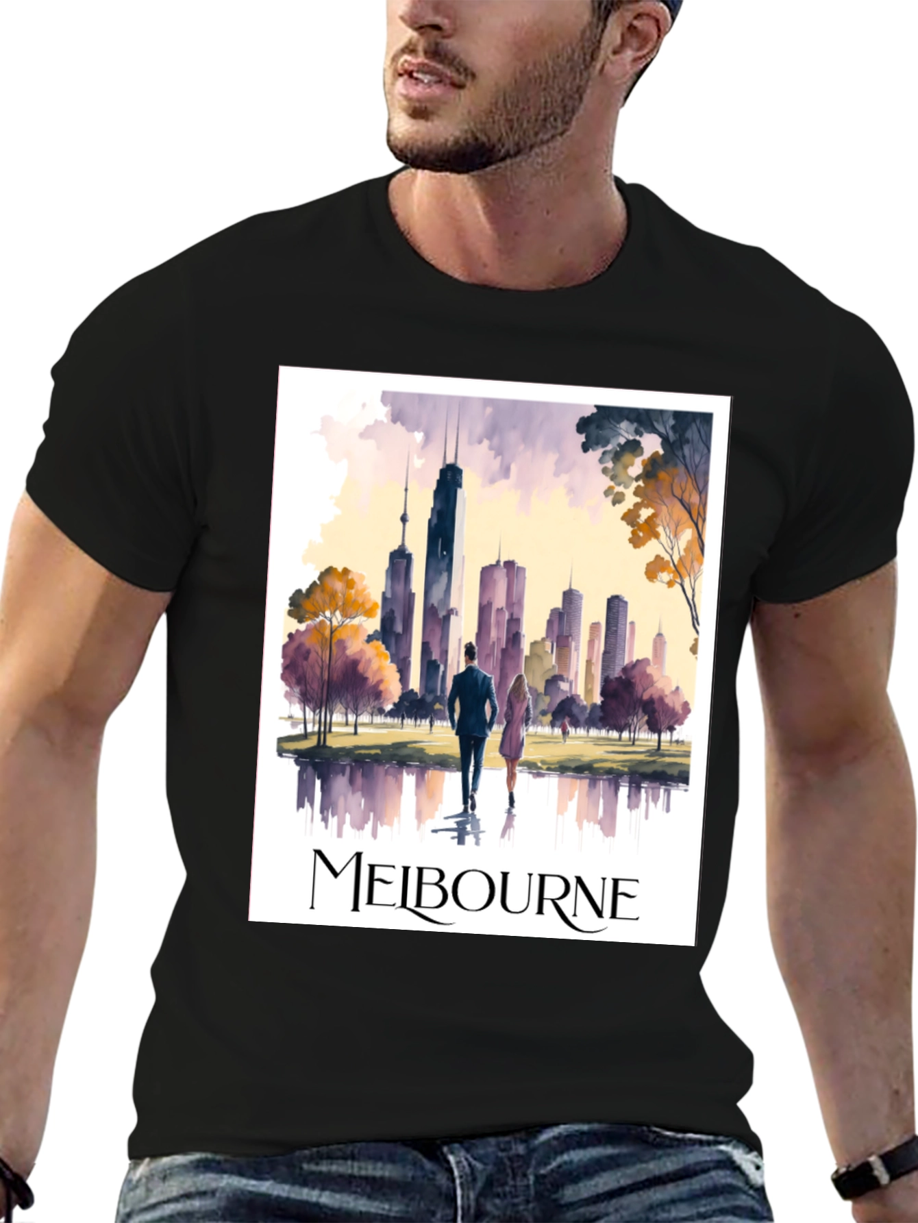 Melbourne Cityscape Graphic Tee
