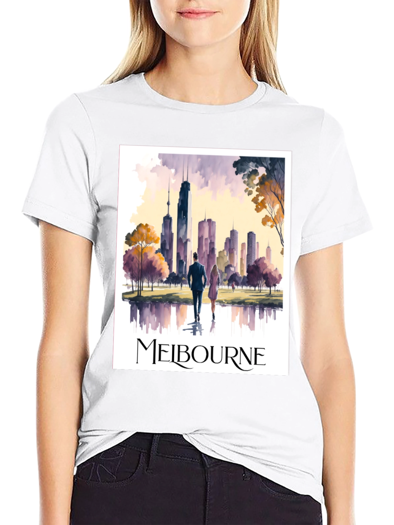 Melbourne Cityscape Graphic Tee