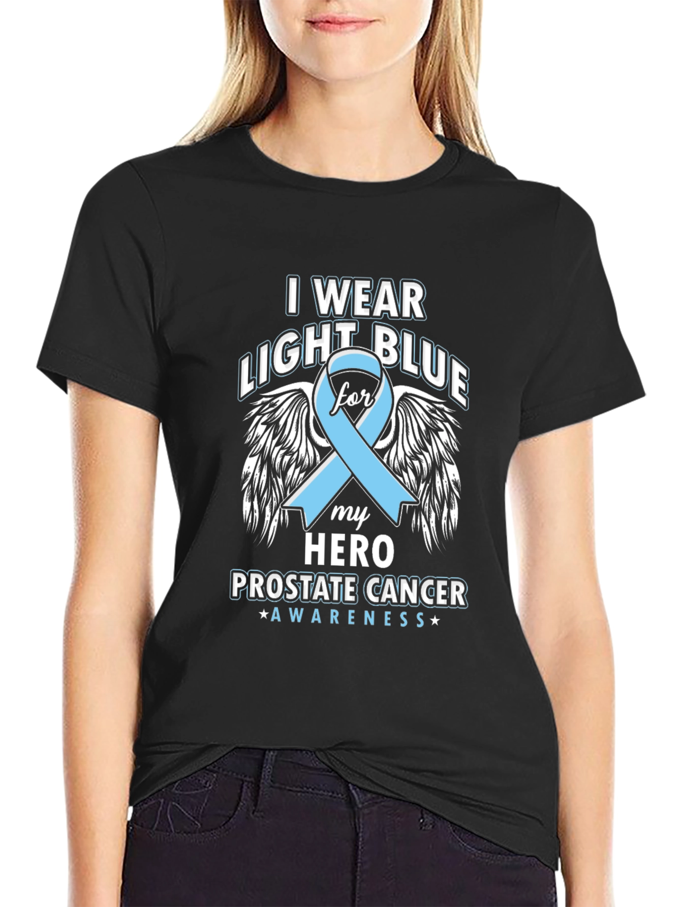 Prostate Cancer Awareness Ribbon T-Shirt
