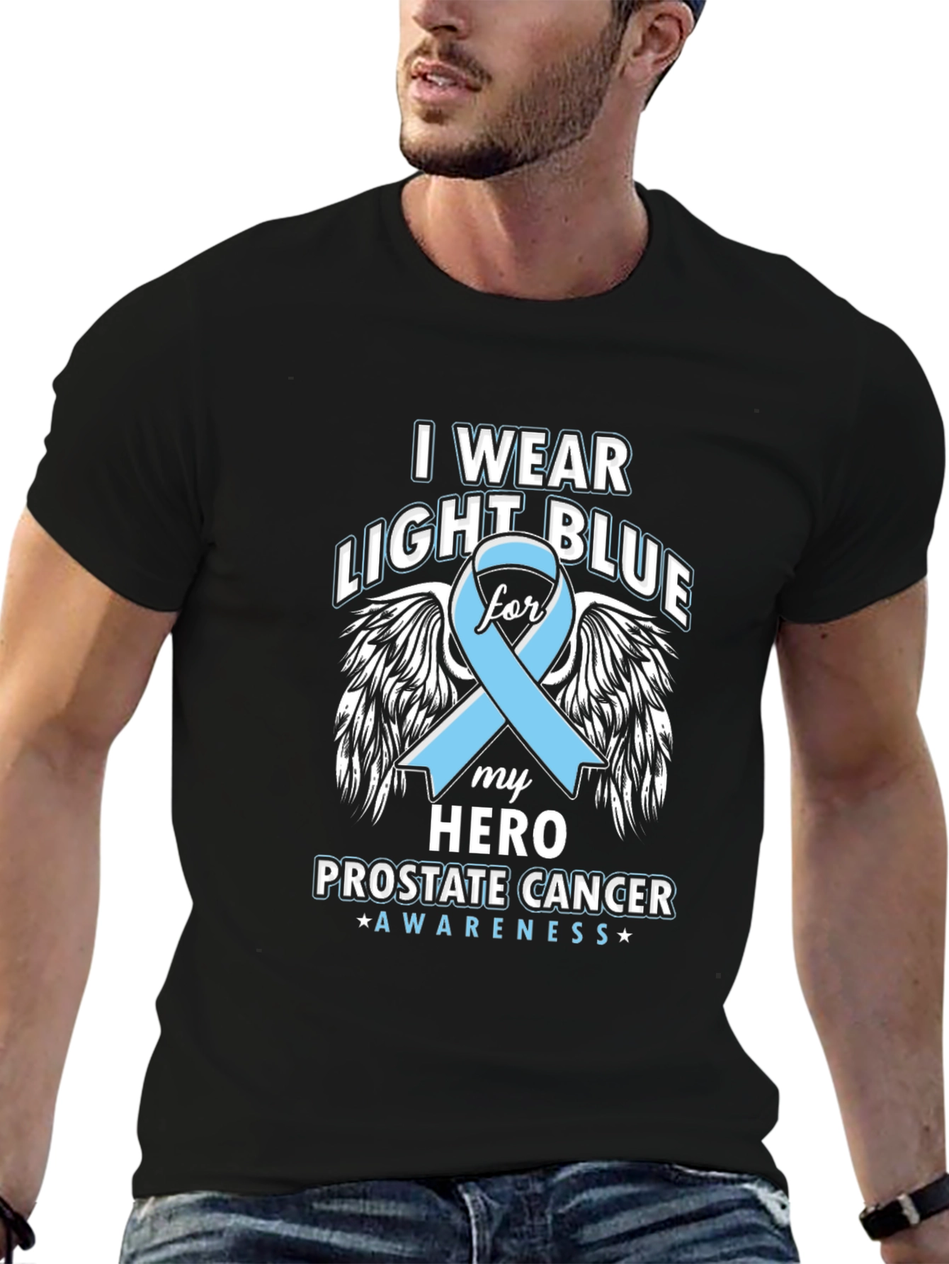 Prostate Cancer Awareness Ribbon T-Shirt